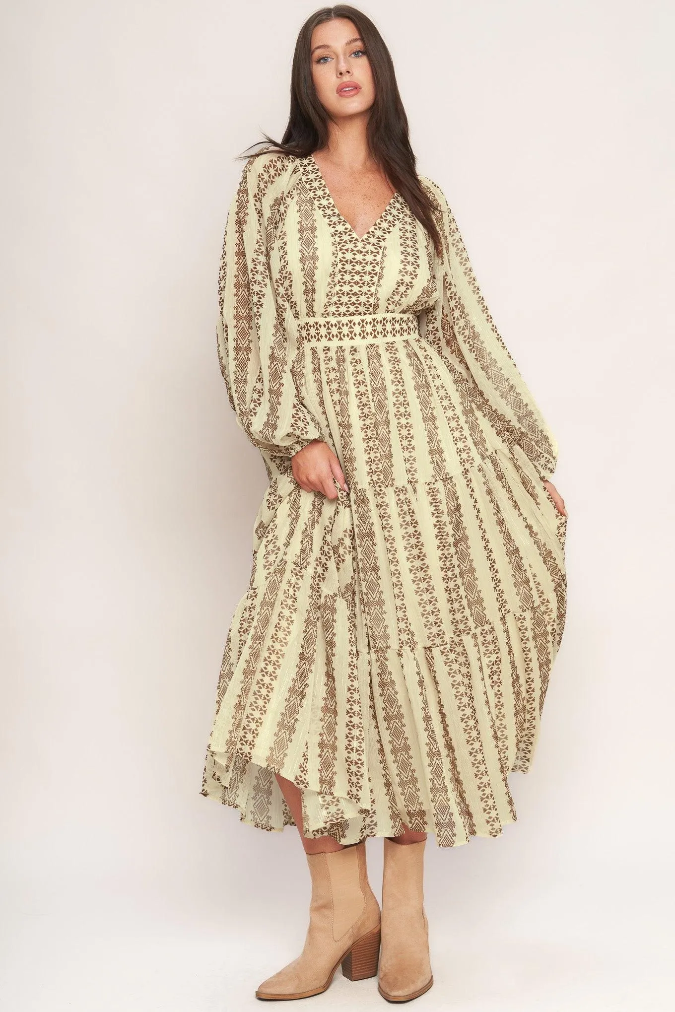 Tribal Whisper Woven Midi Dress sold by Zulily