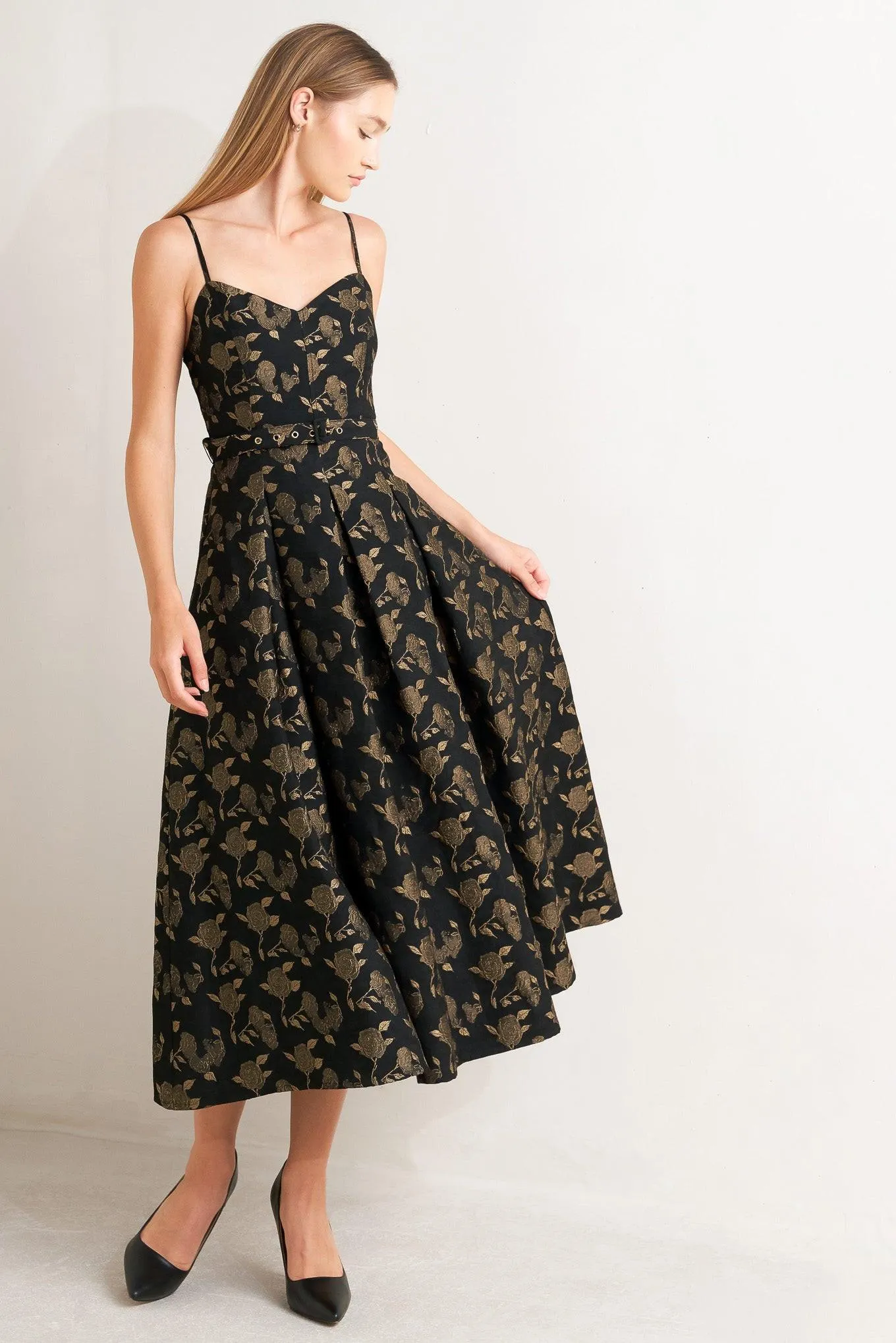 Garden Opera Woven Midi Dress sold by Zulily product image thumbnail 3