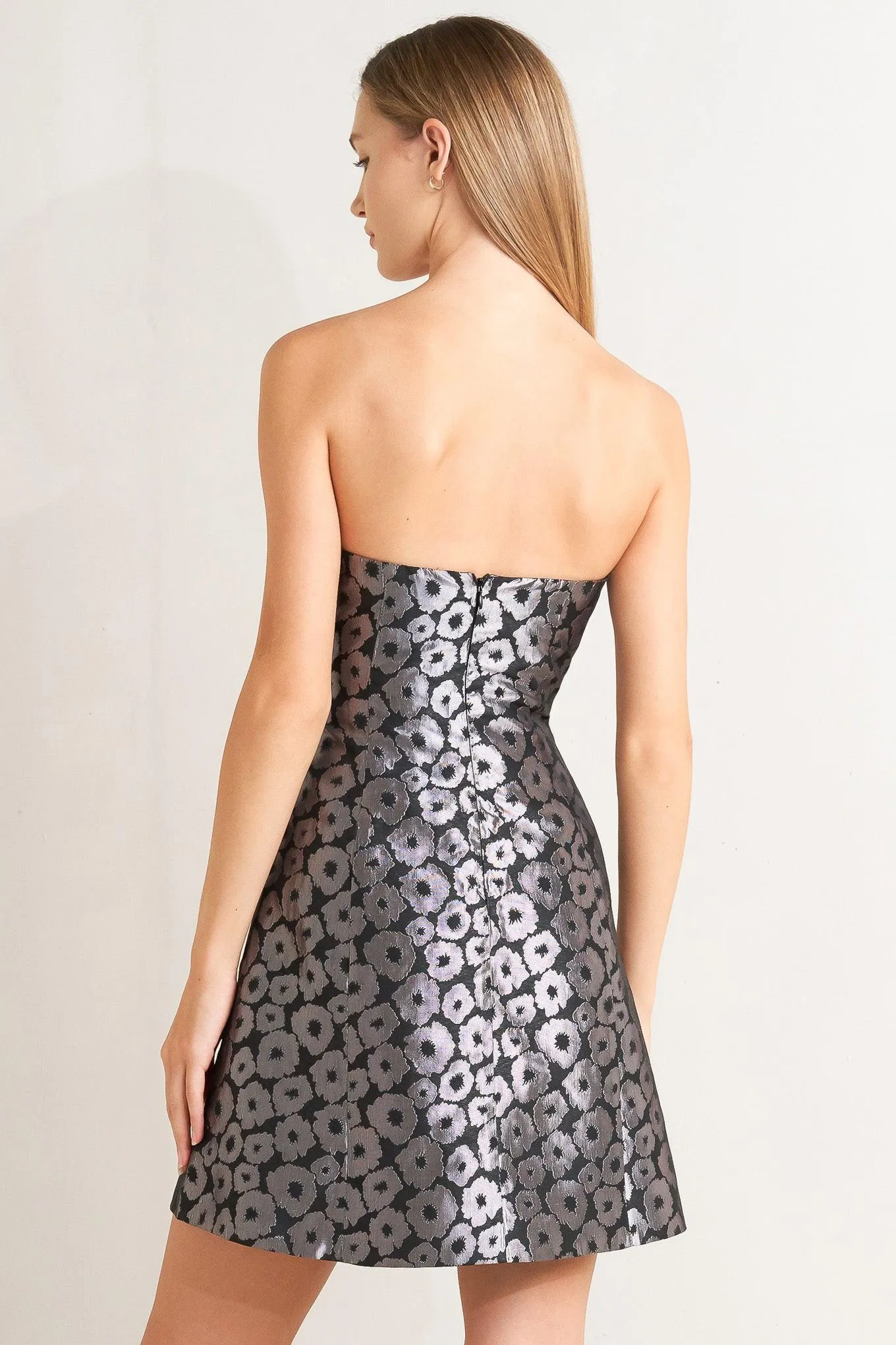 Shine on Me Woven Jacquard Mini Dress sold by Zulily product image thumbnail 4