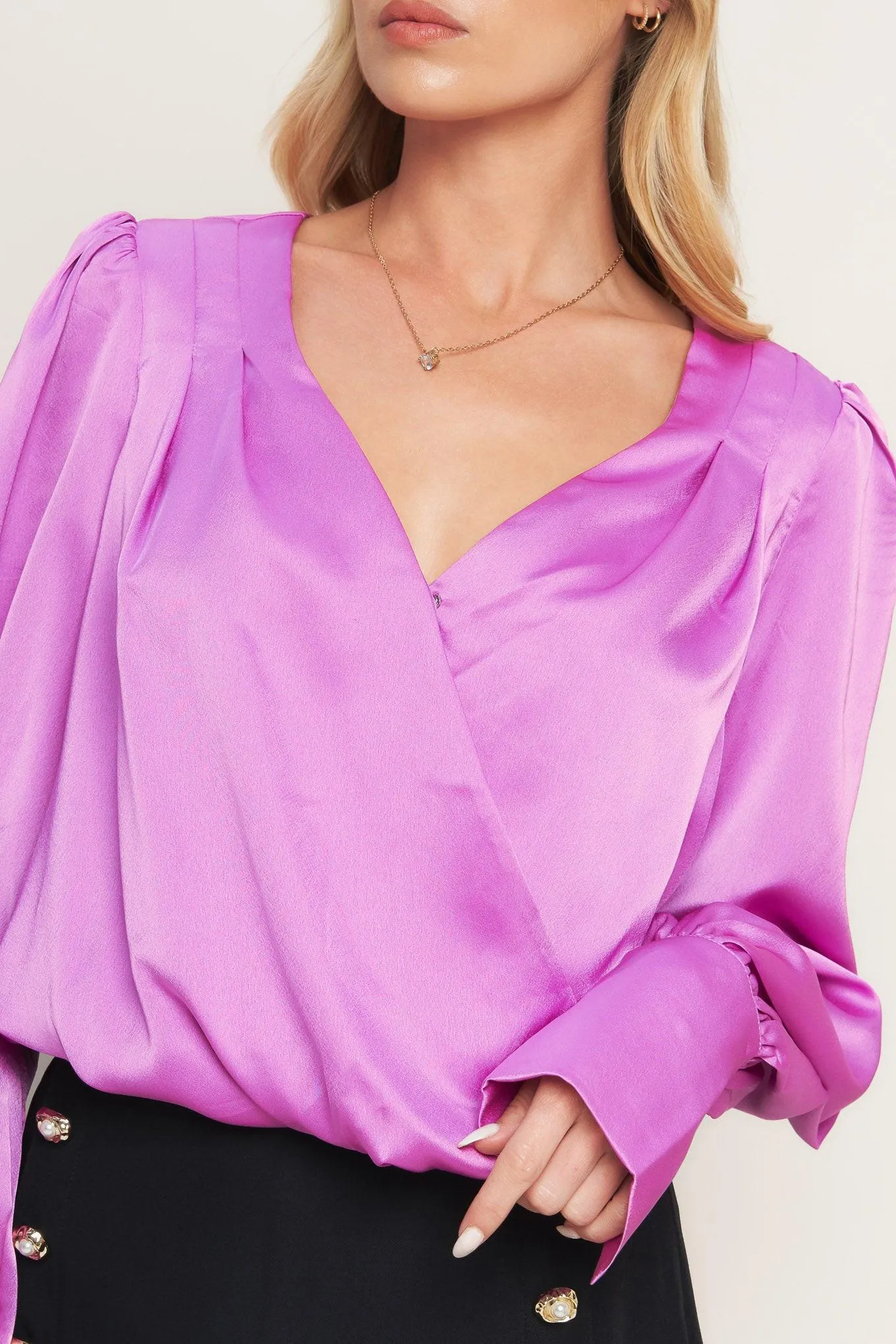 Modern Muse Orchid Woven Top sold by Zulily product image thumbnail 2