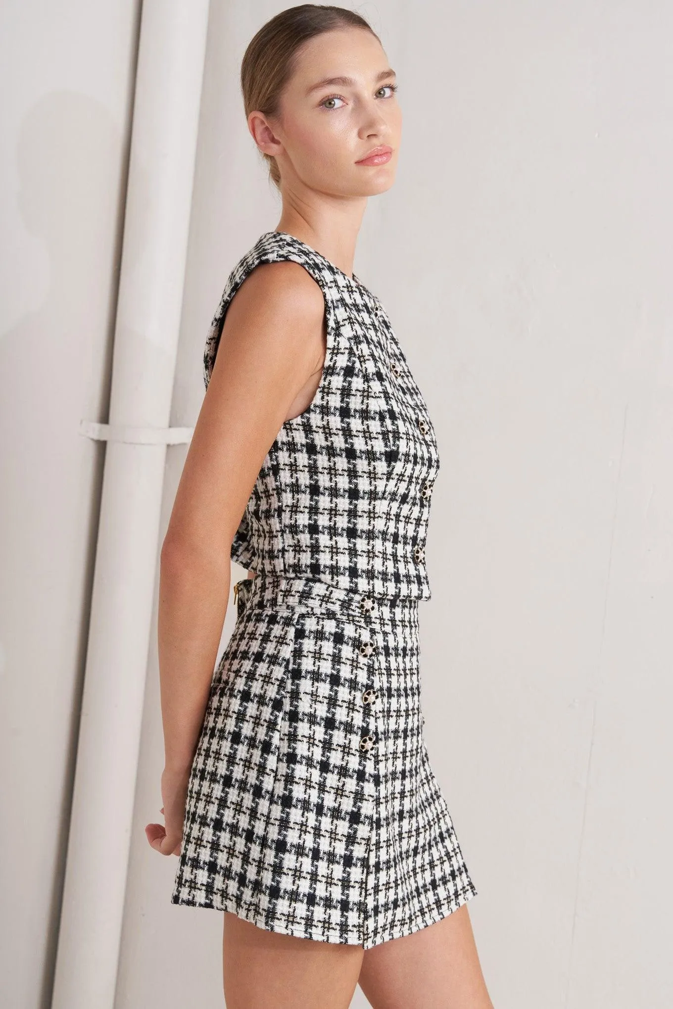 Mona Check Tweed Skort sold by Zulily product image thumbnail 5