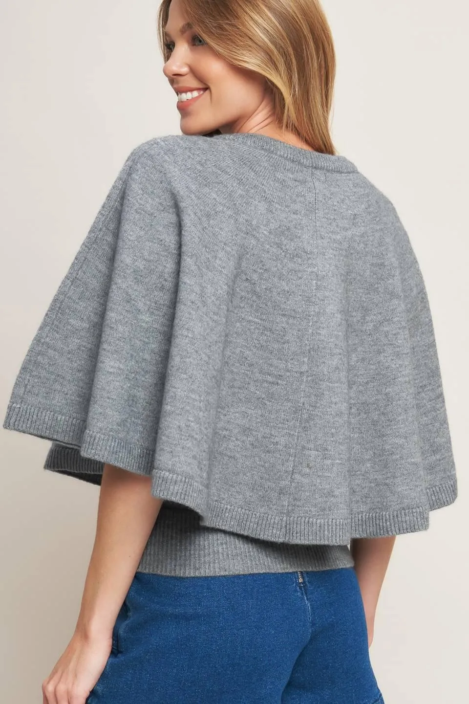 Misty Shawl Capelet Sweater sold by Zulily product image thumbnail 5