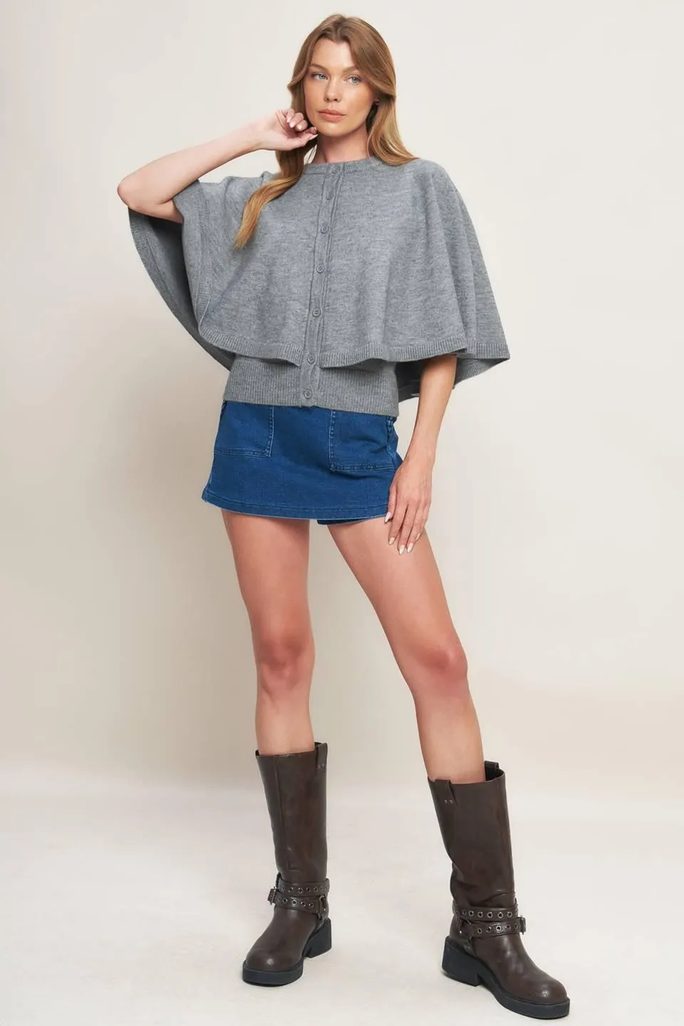 Misty Shawl Capelet Sweater sold by Zulily product image thumbnail 2