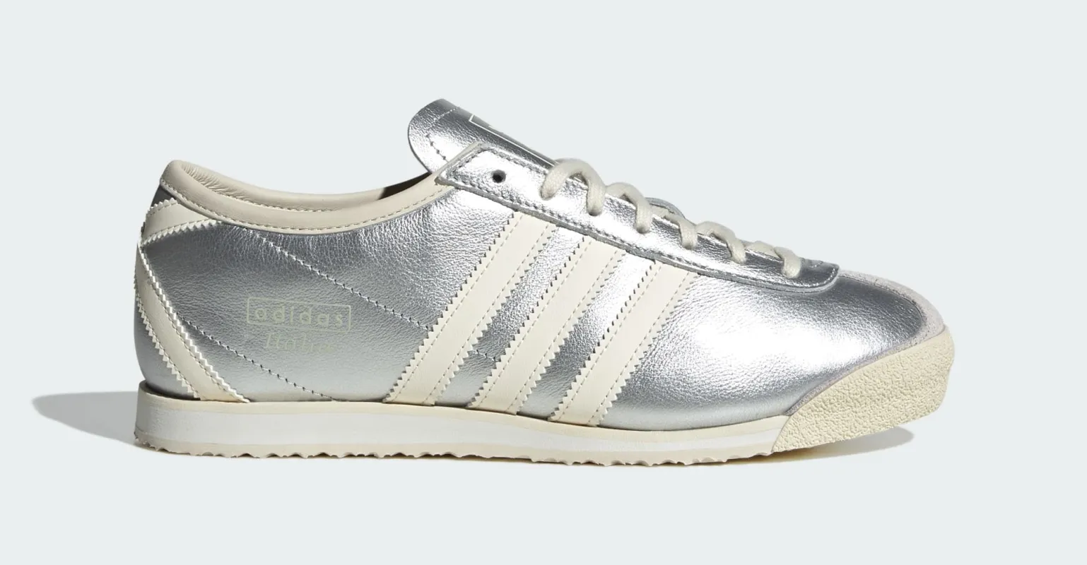 [ih6664] Womens adidas Italia 70s 'silver Metallic Cream White' made by Adidas