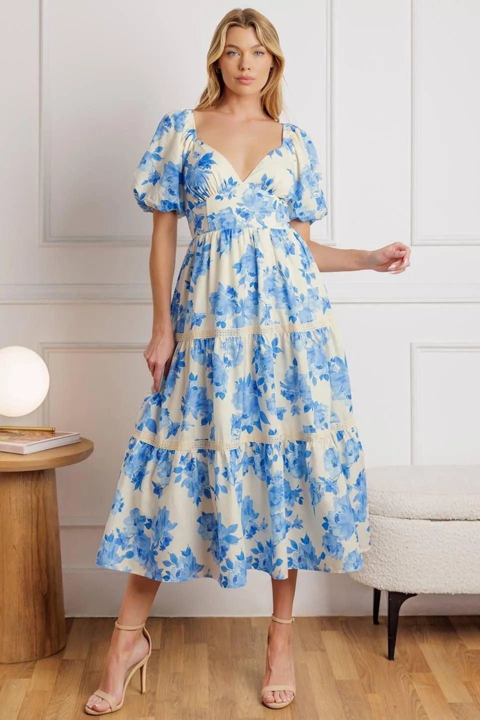 Blooming Day Woven Midi Dress sold by Zulily
