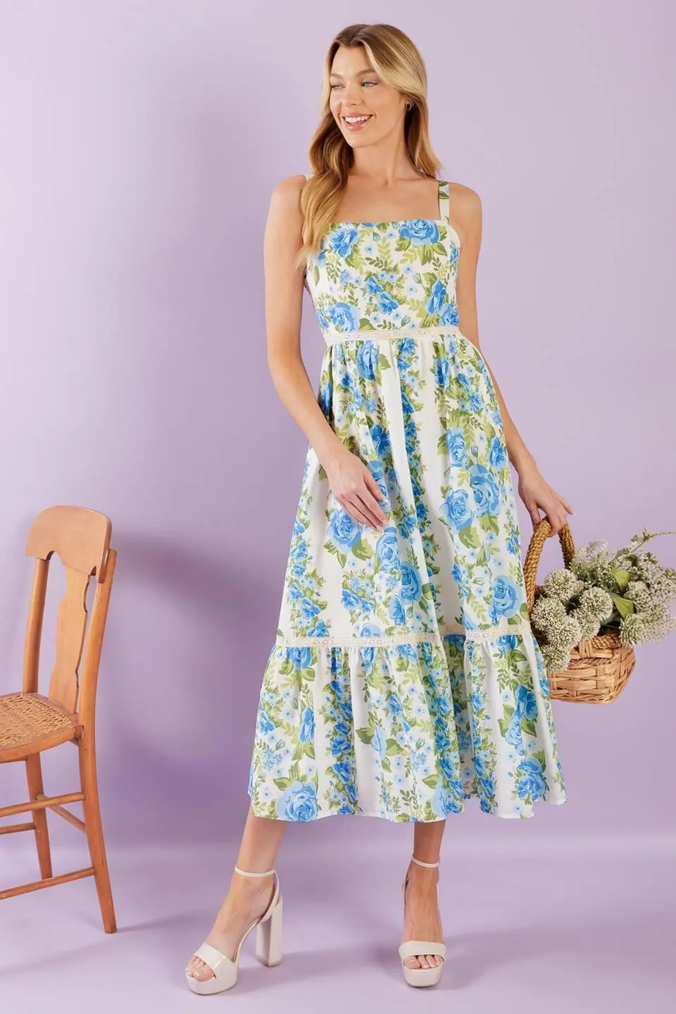 Match My Energy Woven Midi Dress sold by Zulily product image thumbnail 4