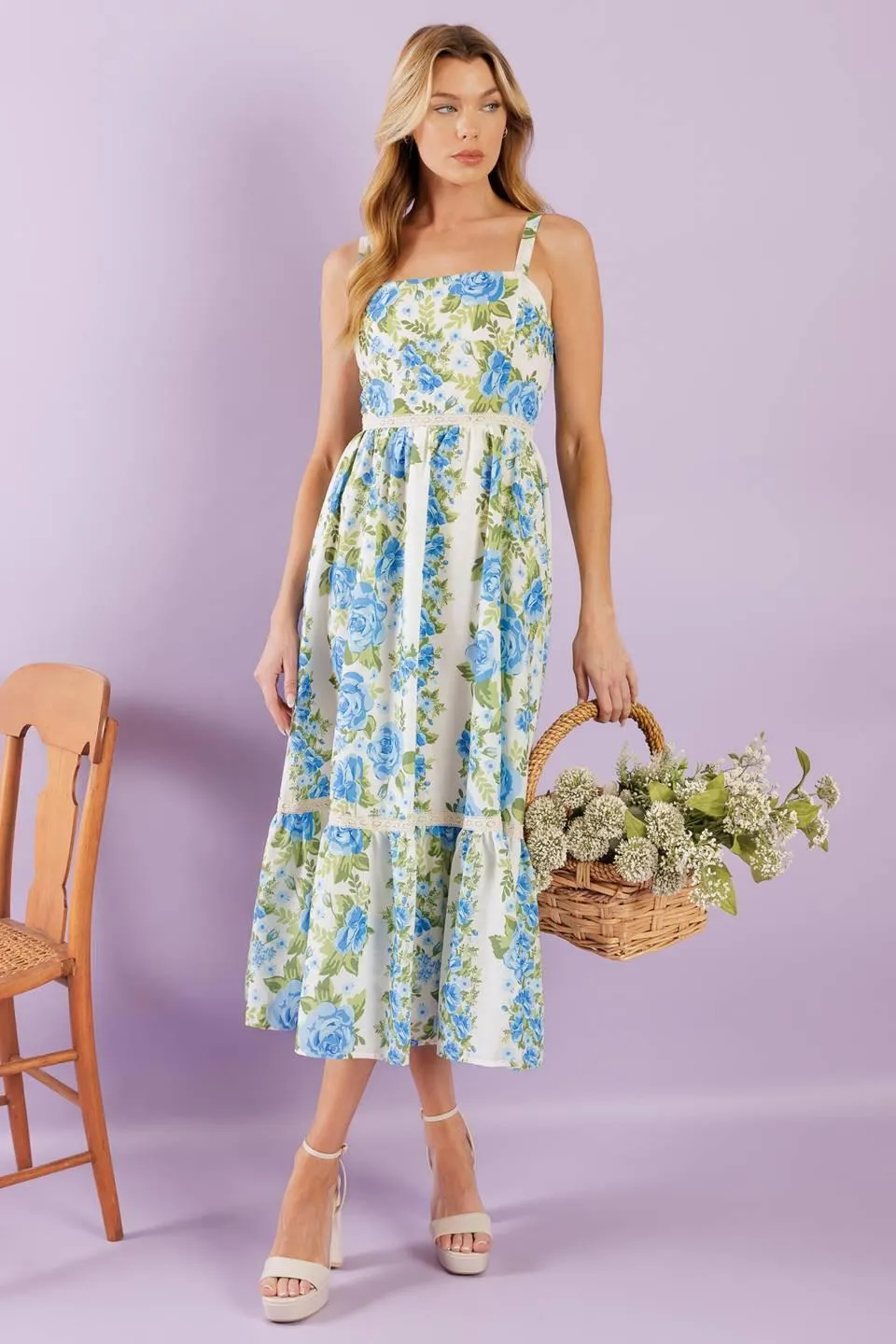Match My Energy Woven Midi Dress sold by Zulily