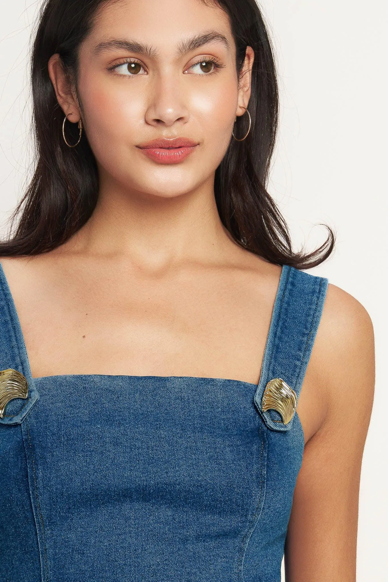 Sweet Denim Peplum Top sold by Zulily product image thumbnail 4