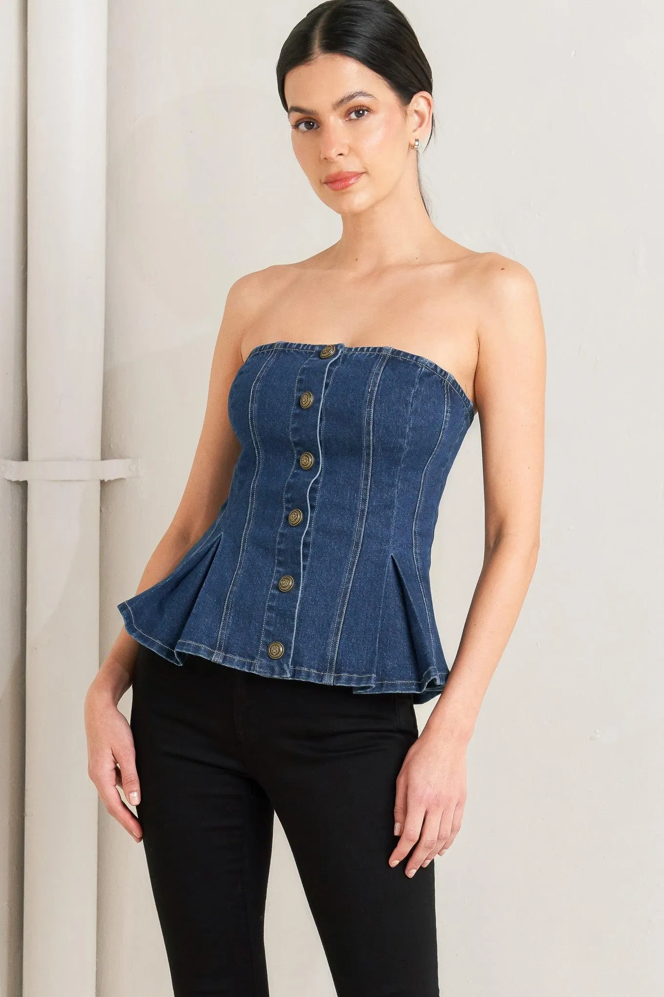 Urban Fable Denim Top sold by Zulily product image thumbnail 4