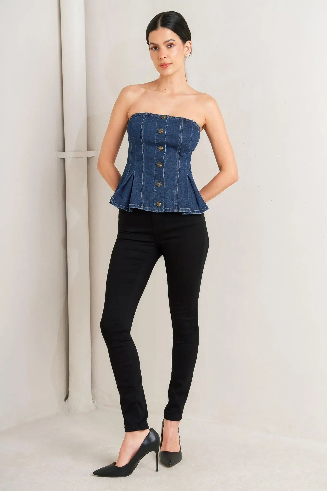 Urban Fable Denim Top sold by Zulily product image thumbnail 3
