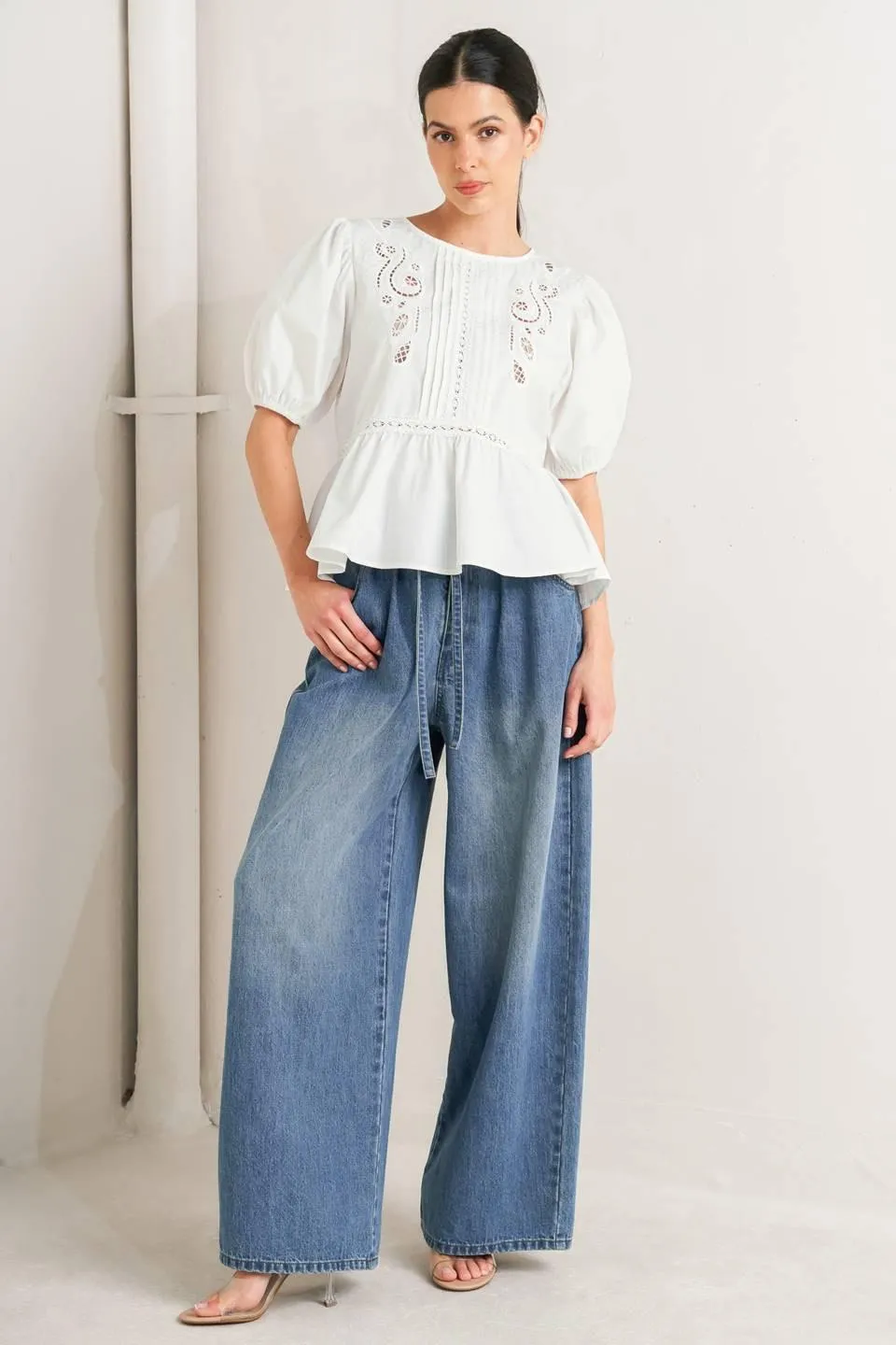 Silent Morning Woven Top sold by Zulily product image thumbnail 3