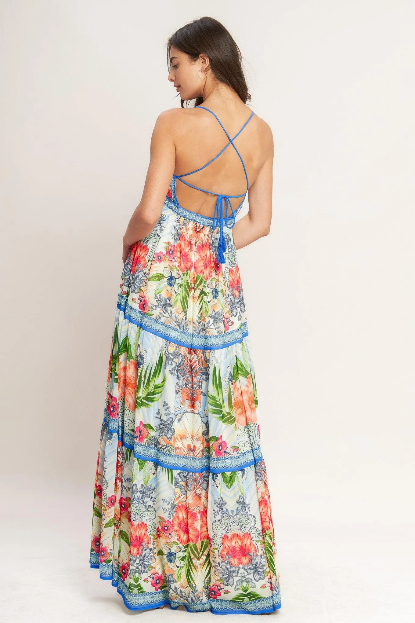 Fresh Botanical Scale Woven Maxi Dress sold by Zulily product image thumbnail 2