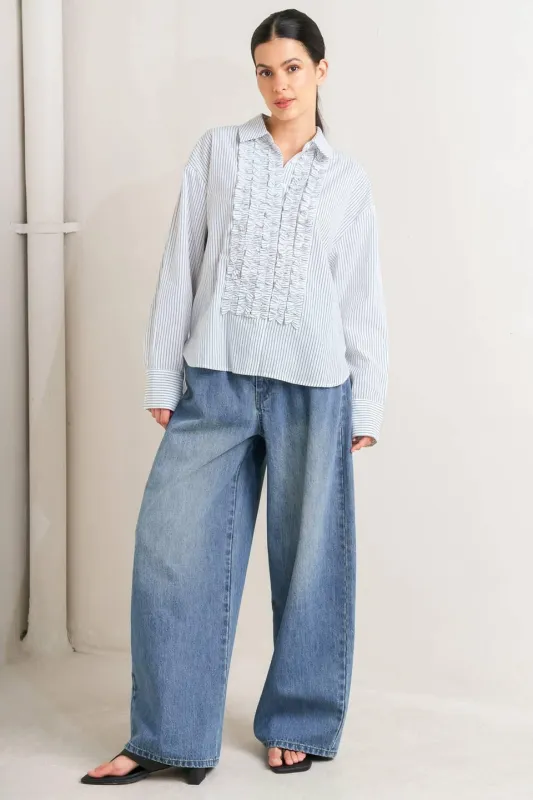 Daylight Edge Woven Top made by Flying Tomato