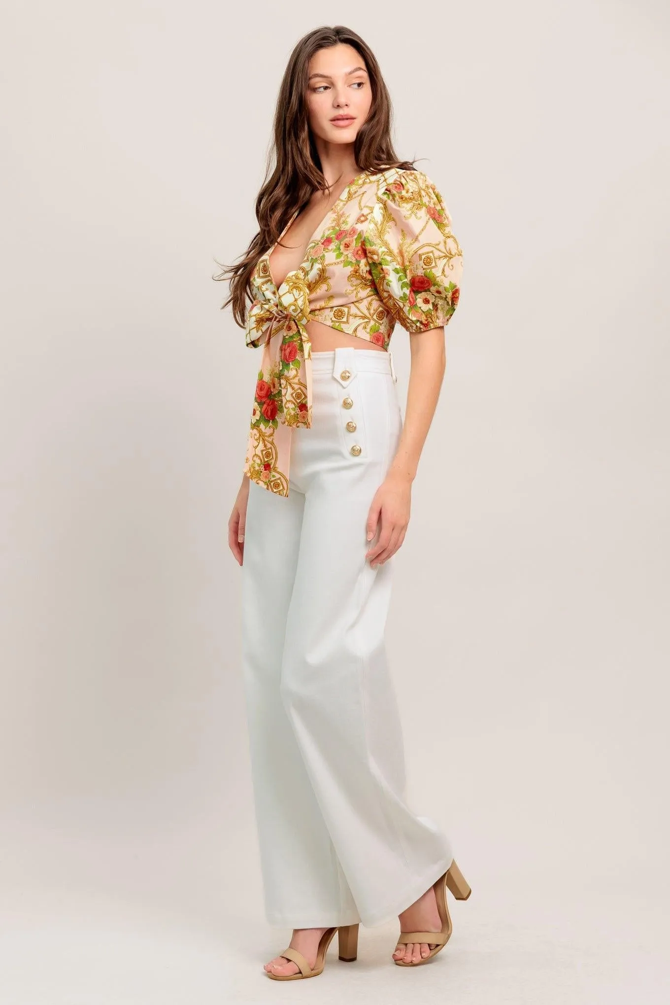 Palace Rose Statement Woven Crop Top sold by Zulily product image thumbnail 3