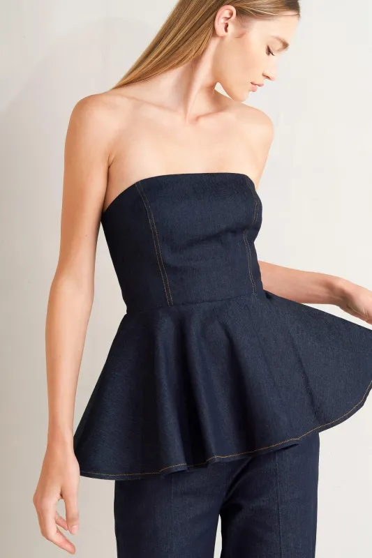 Powered Femme Denim Top made by Flying Tomato