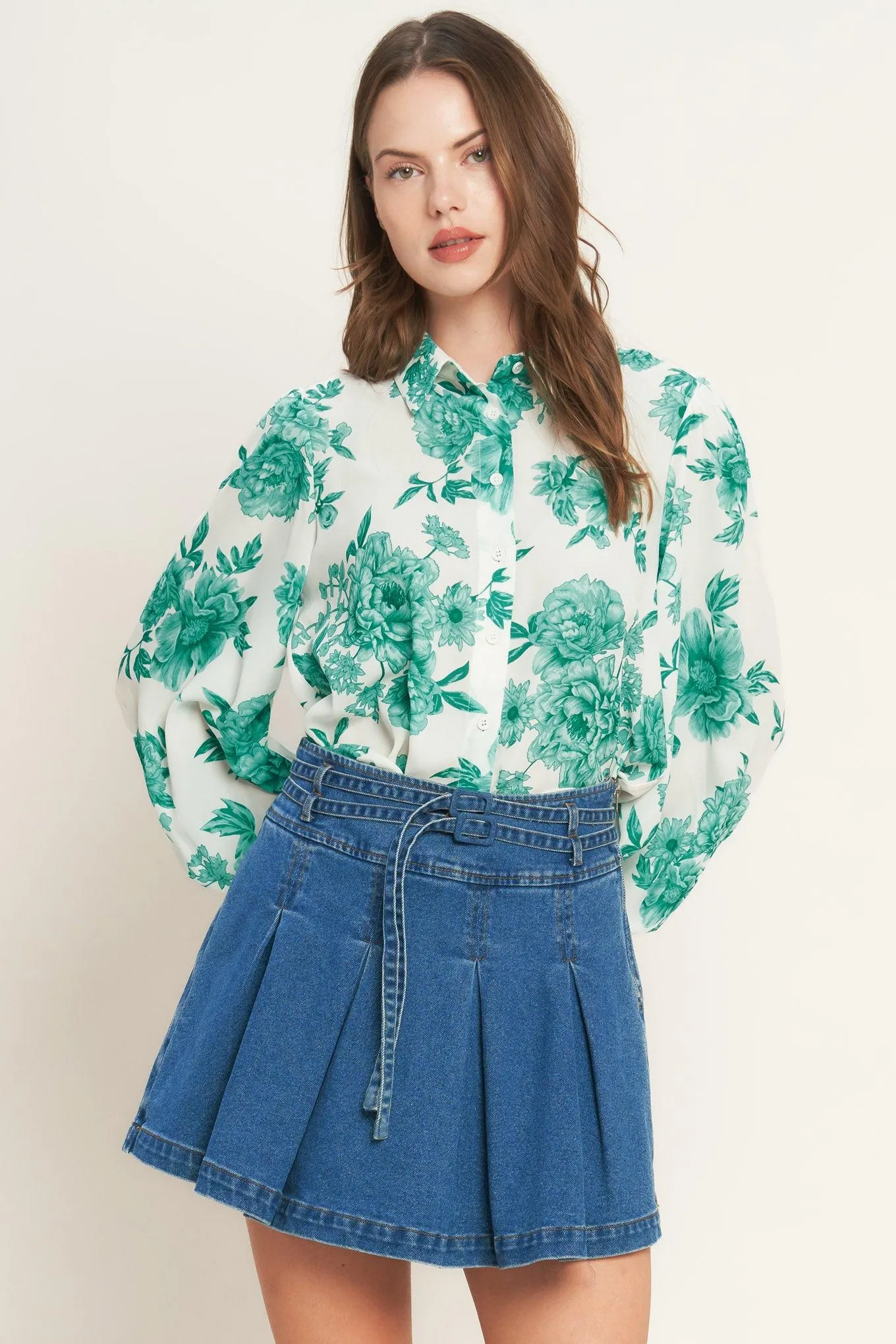 Botanical Pop Woven Top sold by Zulily product image thumbnail 3