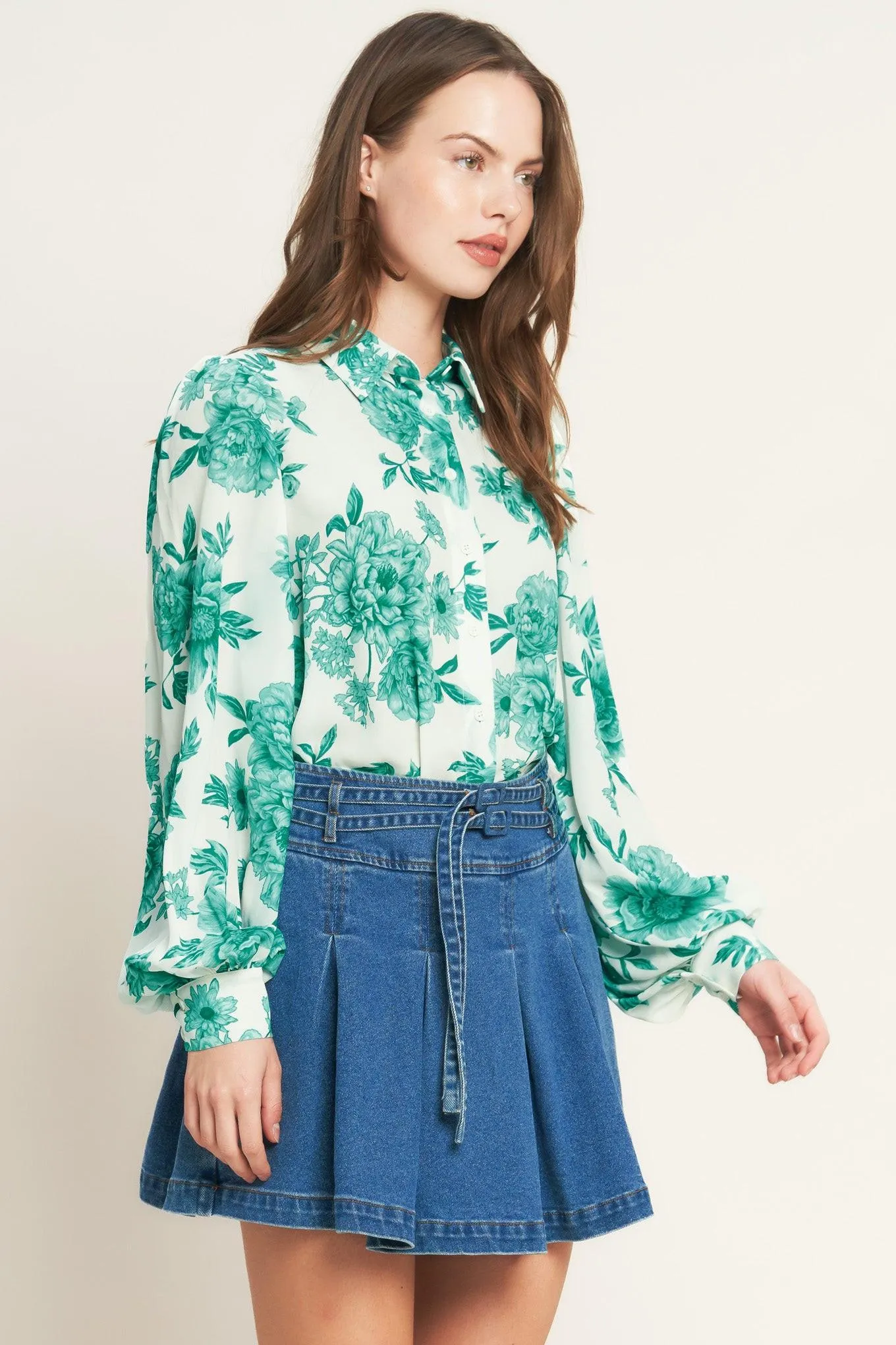 Botanical Pop Woven Top sold by Zulily product image thumbnail 4