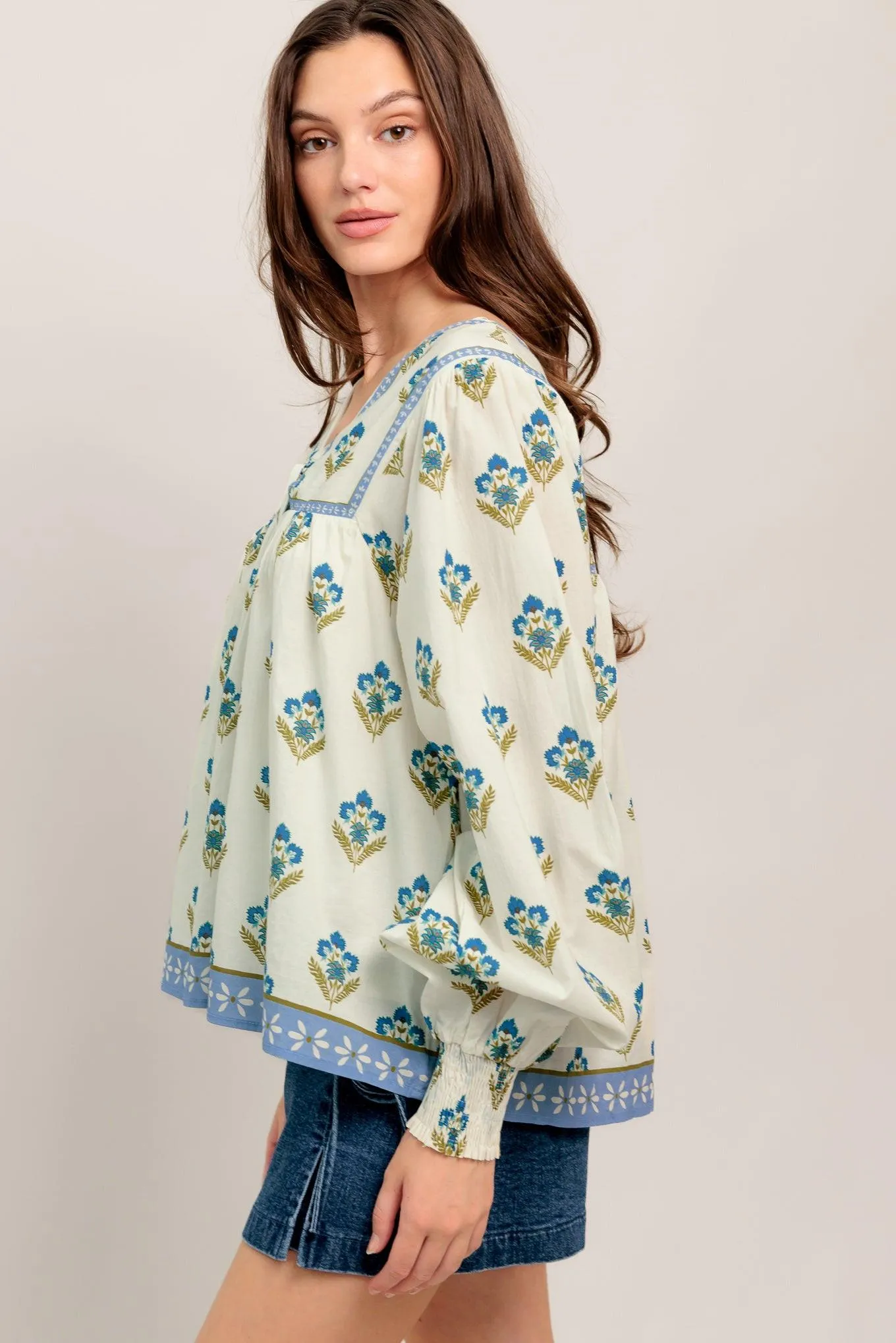 From Coffee Runs to Weekends Woven Top sold by Zulily product image thumbnail 3