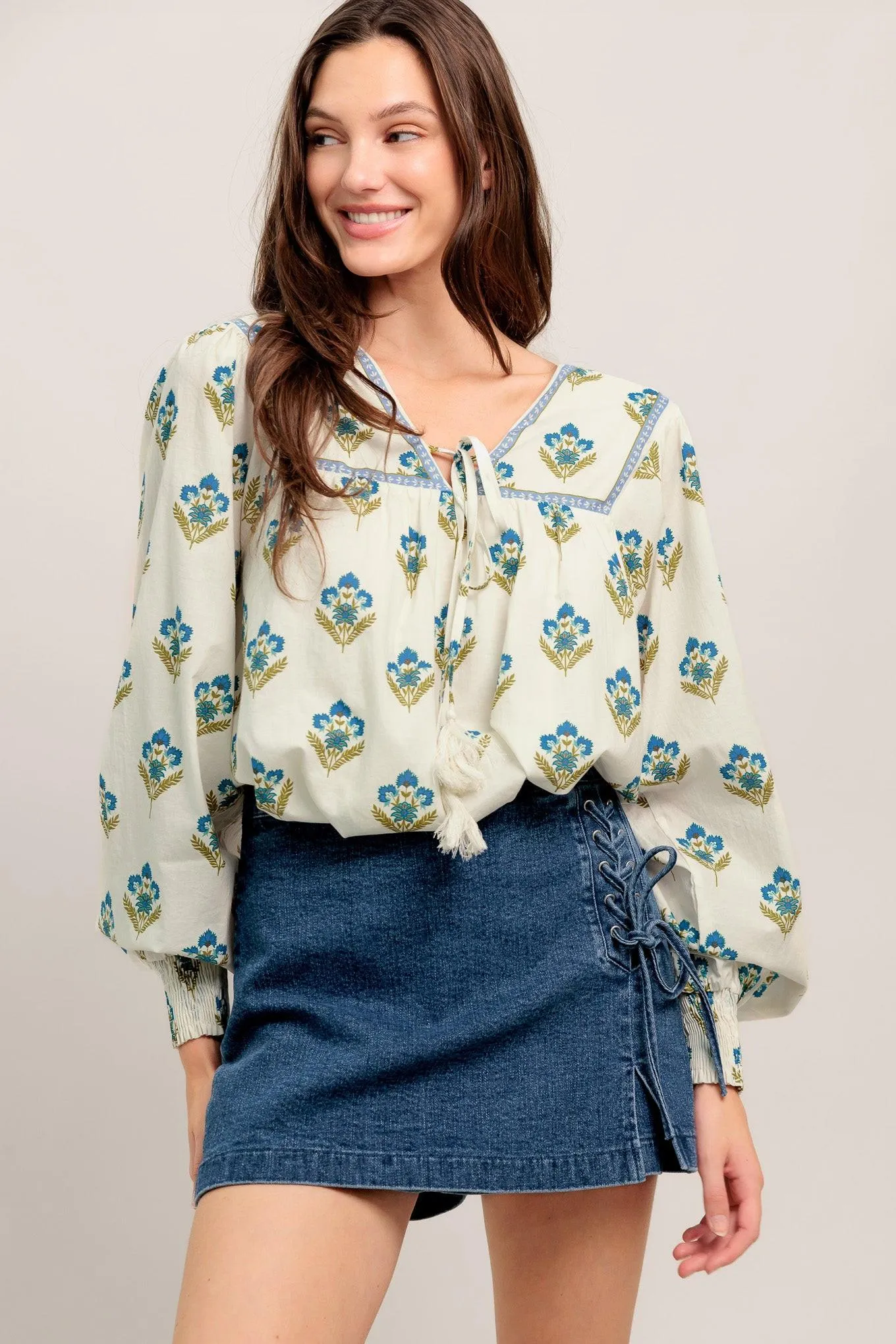 From Coffee Runs to Weekends Woven Top sold by Zulily product image thumbnail 4
