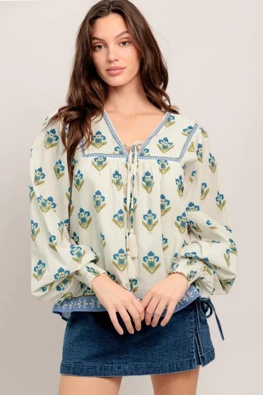 From Coffee Runs to Weekends Woven Top made by Flying Tomato
