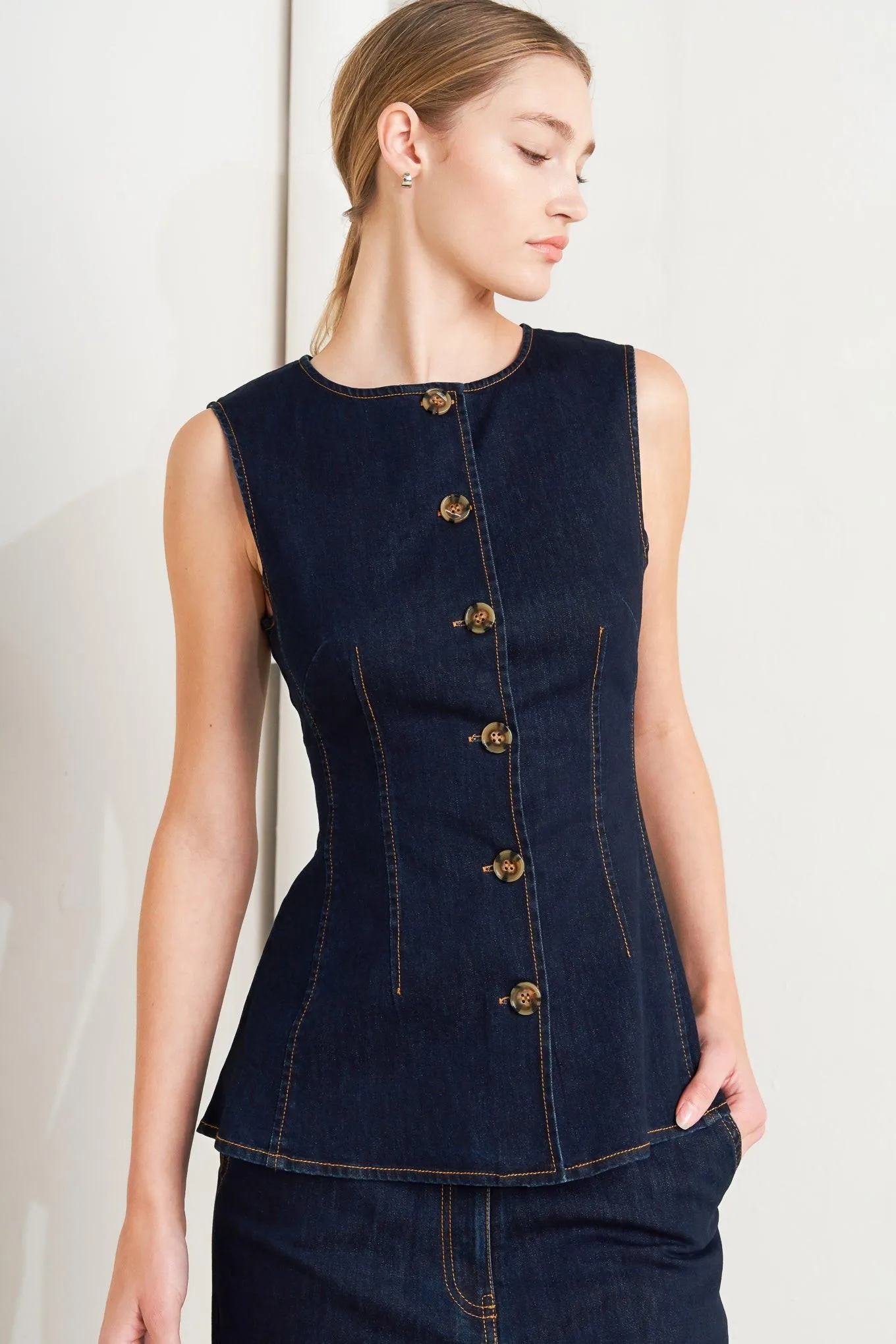 Euro City Denim Vest sold by Zulily product image thumbnail 4