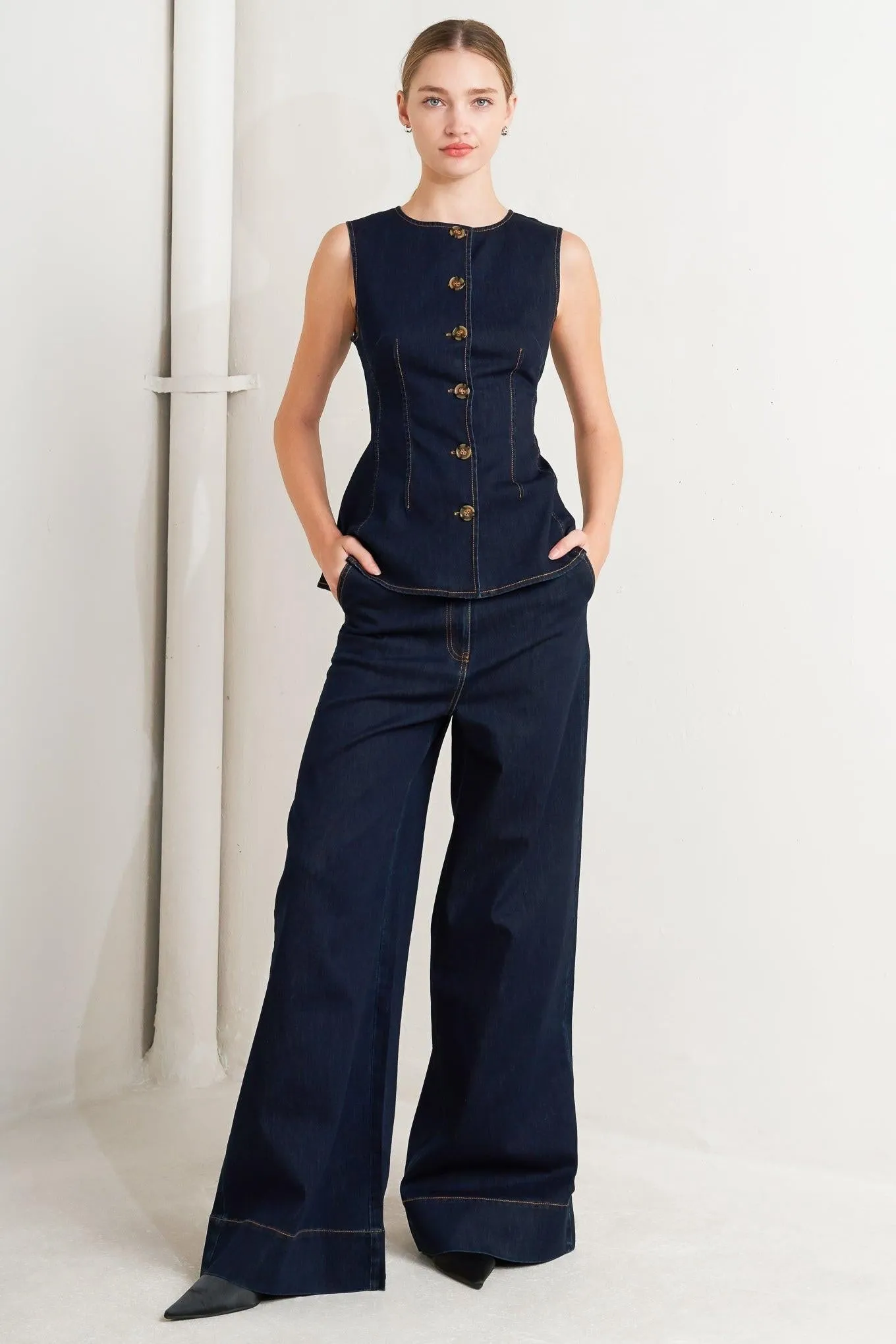 Euro City Denim Vest sold by Zulily product image thumbnail 5