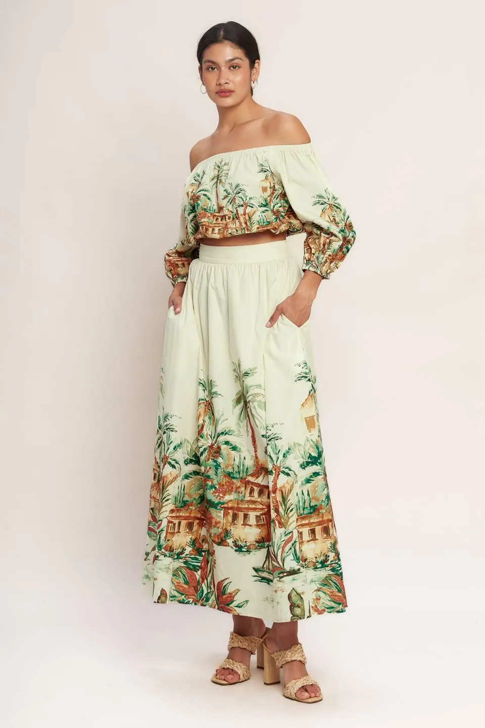 Island Time Only Woven Crop Top sold by Zulily product image thumbnail 5