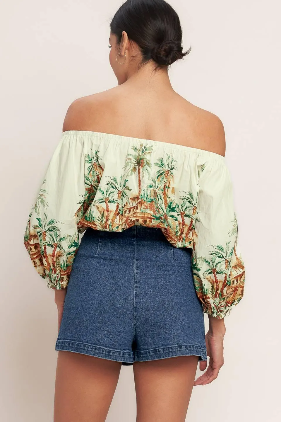 Island Time Only Woven Crop Top sold by Zulily product image thumbnail 2