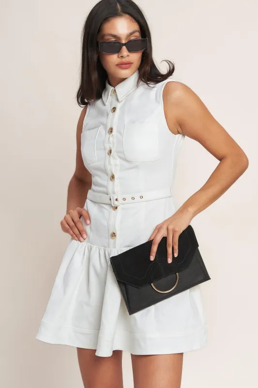 On Point Moment Woven Mini Dress made by Flying Tomato