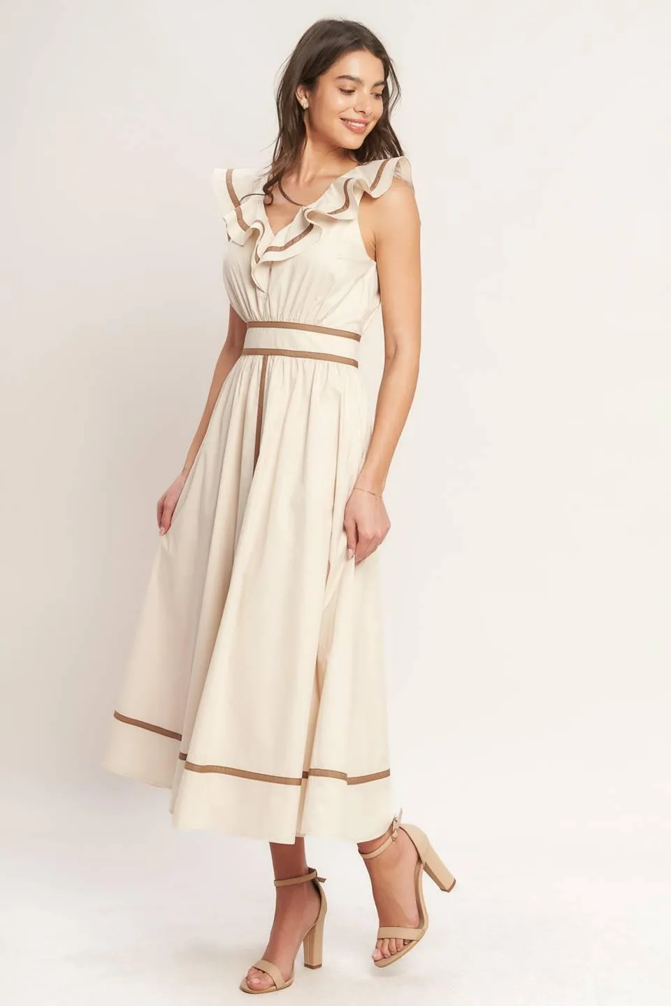 Breeze Canvas Woven Midi Dress sold by Zulily product image thumbnail 4