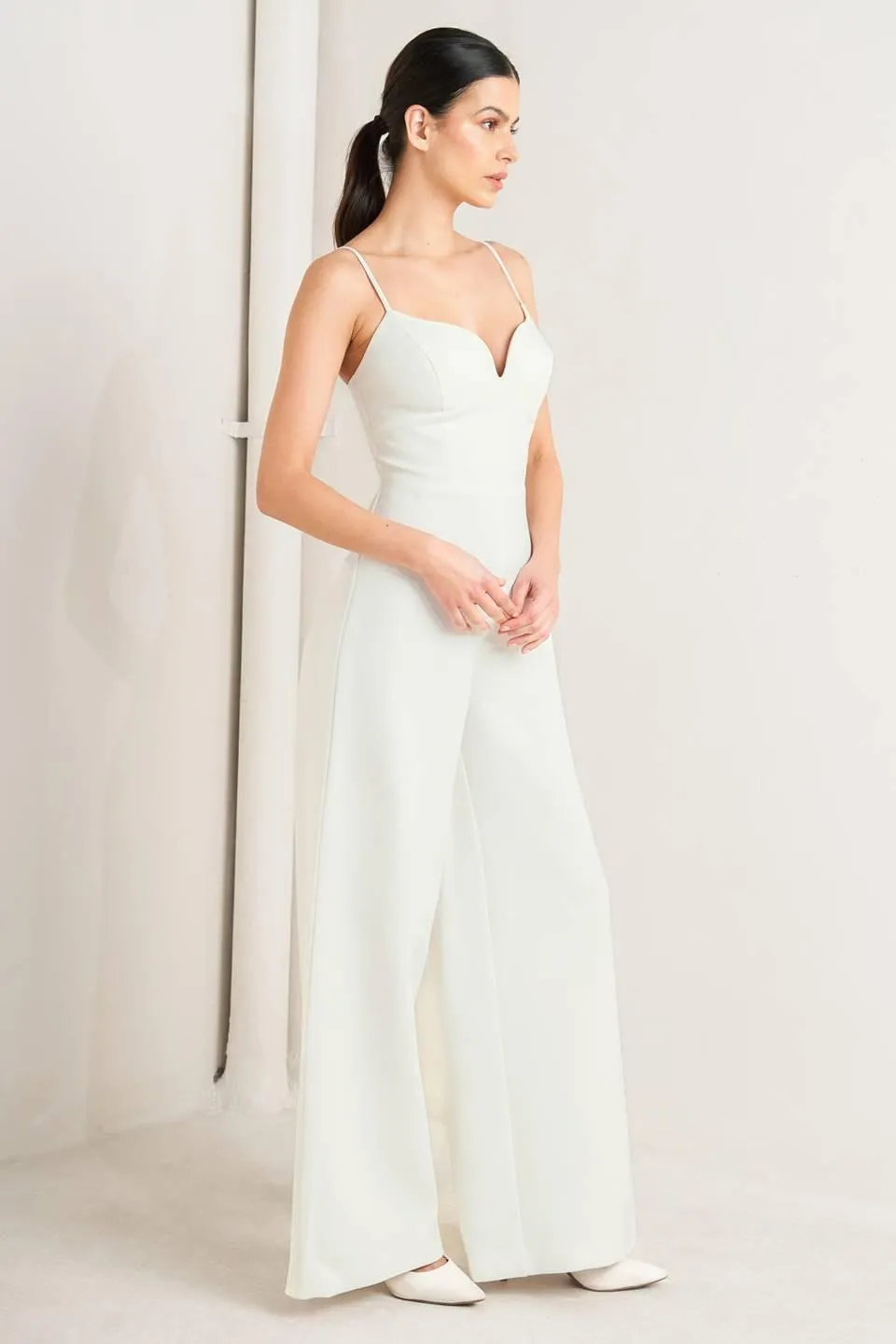 Pristine Edge Off White Woven Jumpsuit sold by Zulily product image thumbnail 4