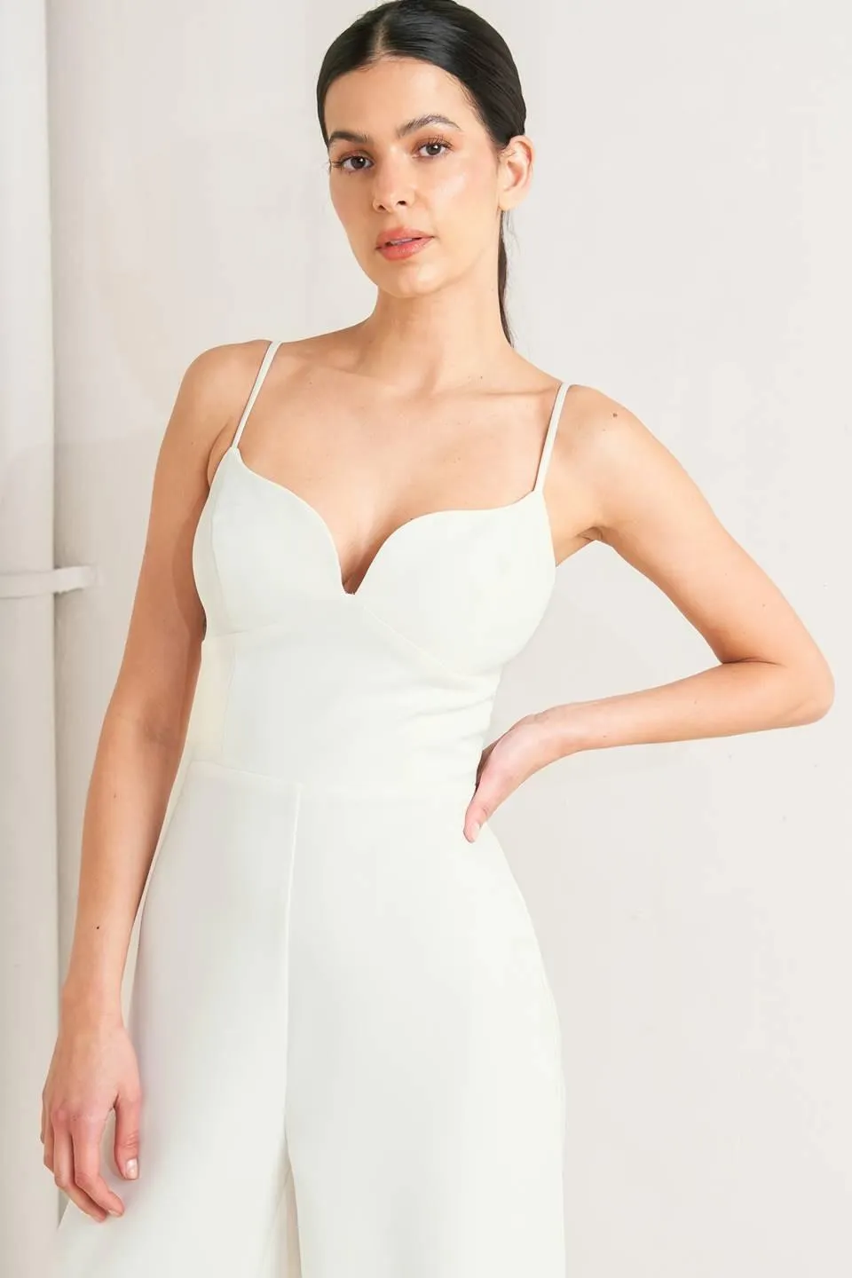 Pristine Edge Off White Woven Jumpsuit sold by Zulily product image thumbnail 5