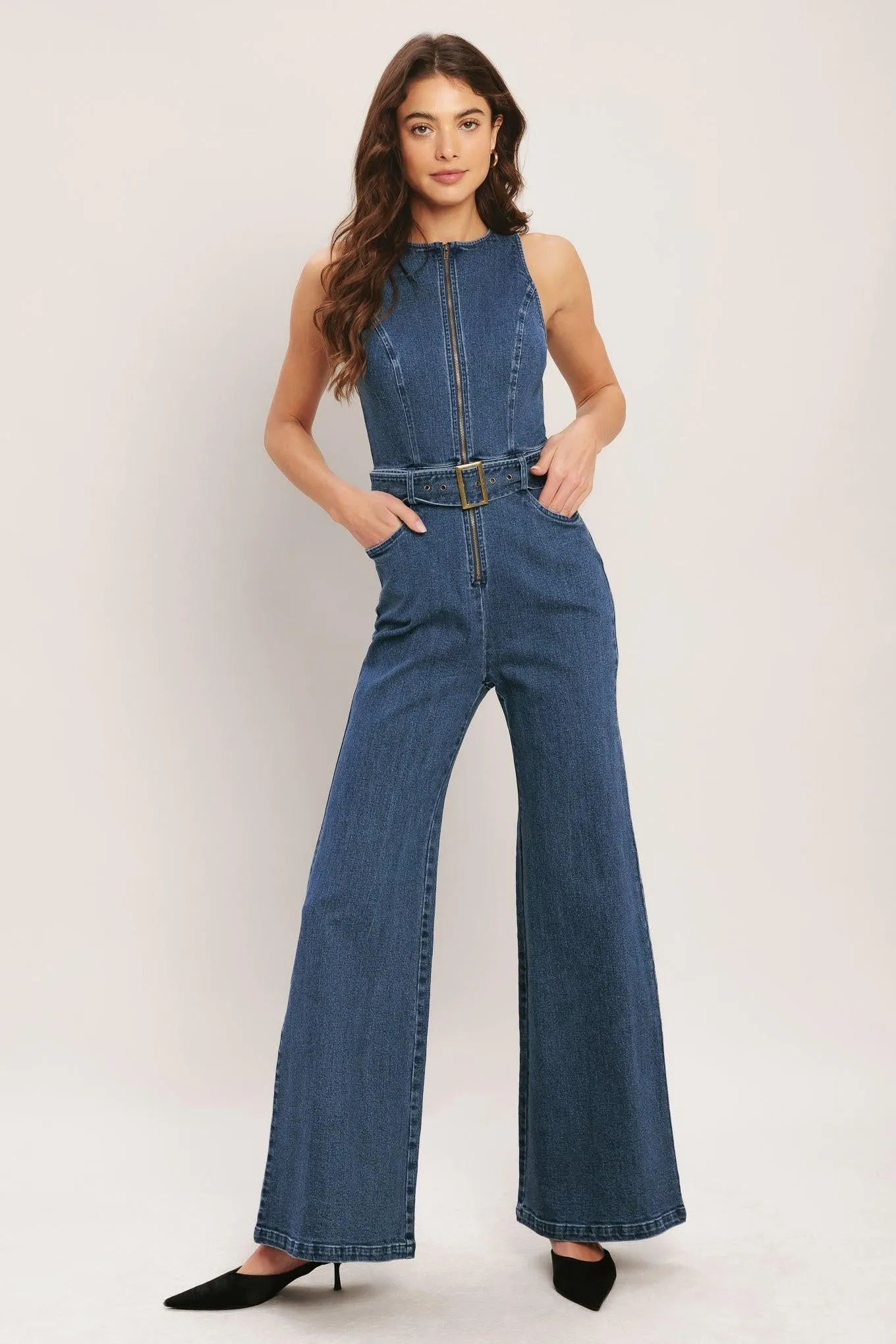 Street Chic Denim Jumpsuit sold by Zulily product image thumbnail 3