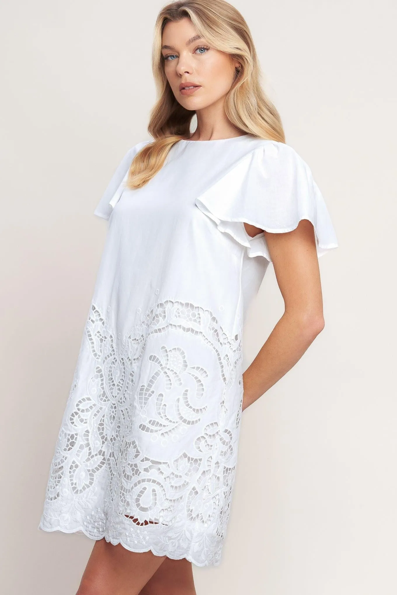 All the Right Reasons Woven Eyelet Dress sold by Zulily product image thumbnail 3