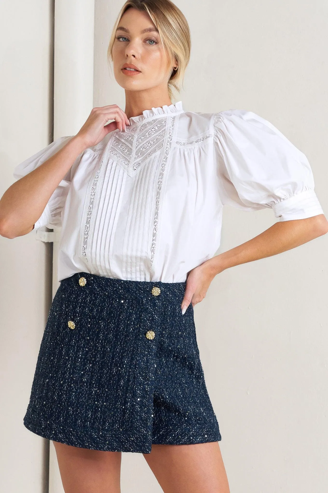 Pure Poetry Victorian Woven Top sold by Zulily product image thumbnail 3