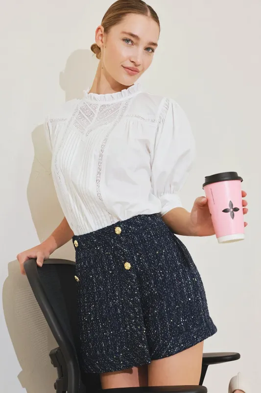 Pure Poetry Victorian Woven Top made by Flying Tomato
