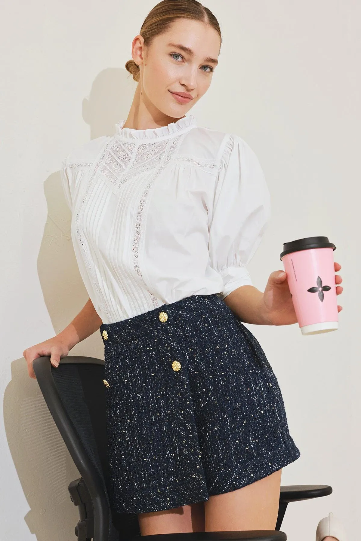 Pure Poetry Victorian Woven Top sold by Zulily