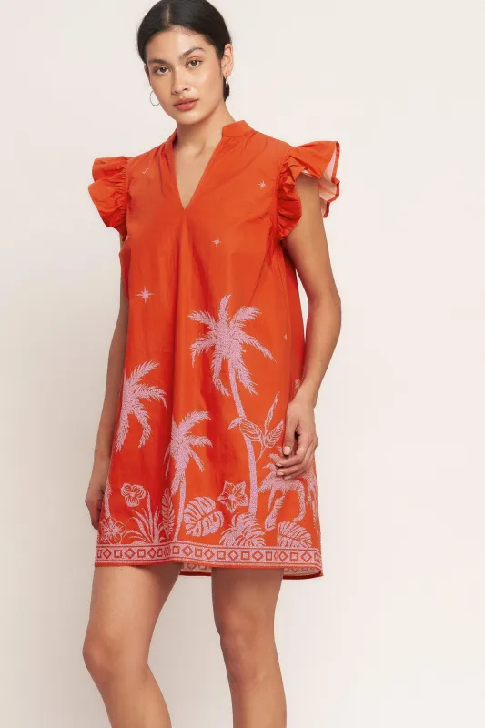 Island State of Mind Woven Mini Dress made by Flying Tomato