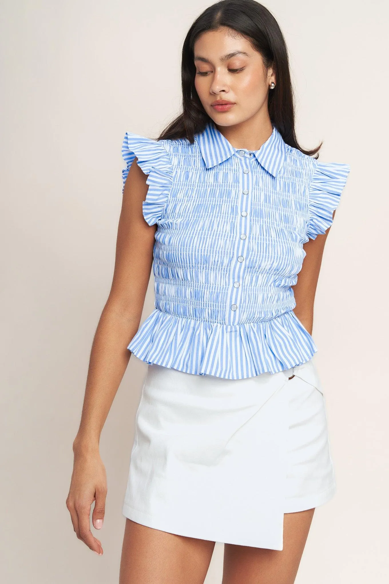 Effortlessly Sweet Striped Woven Top sold by Zulily product image thumbnail 2