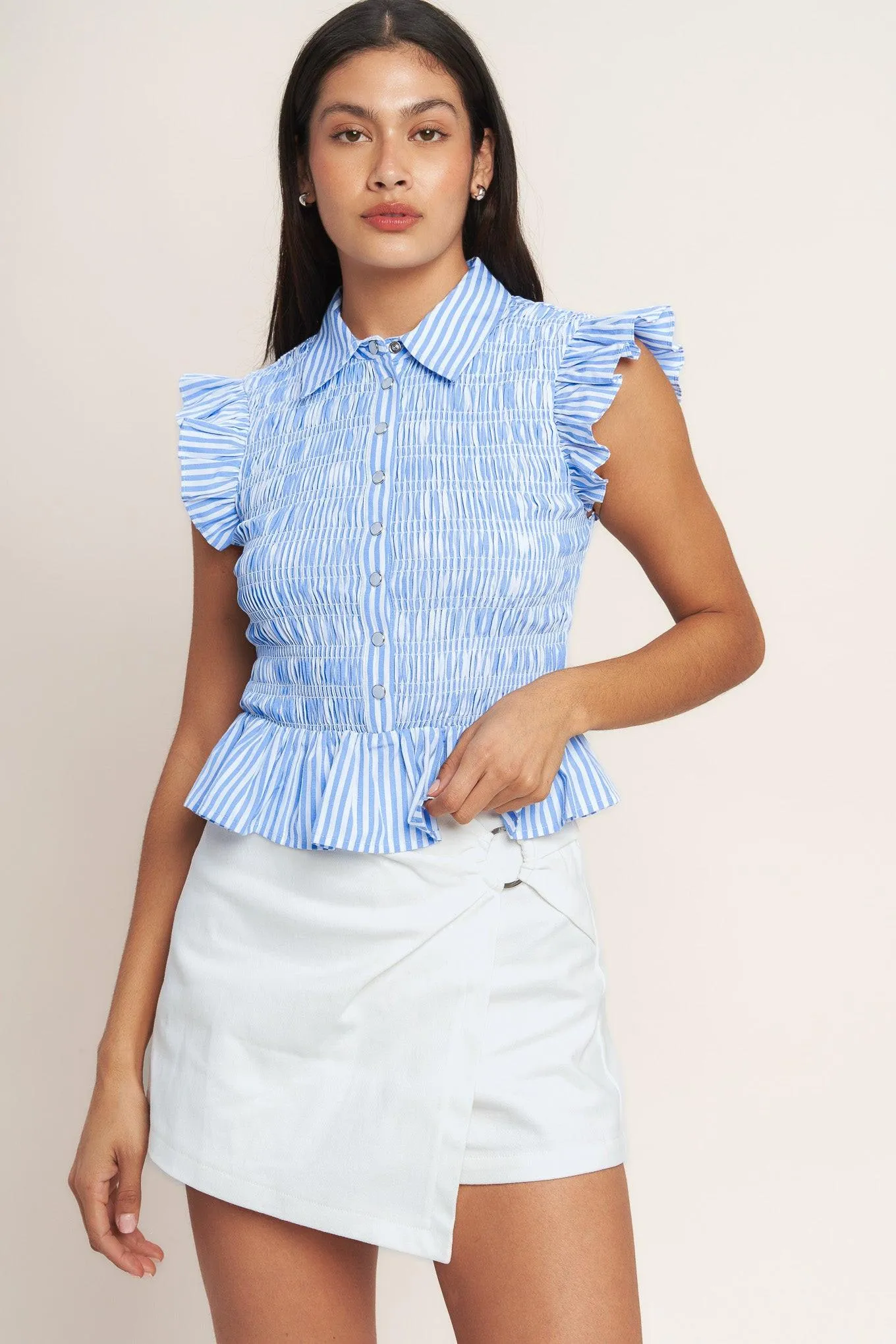 Effortlessly Sweet Striped Woven Top sold by Zulily product image thumbnail 3