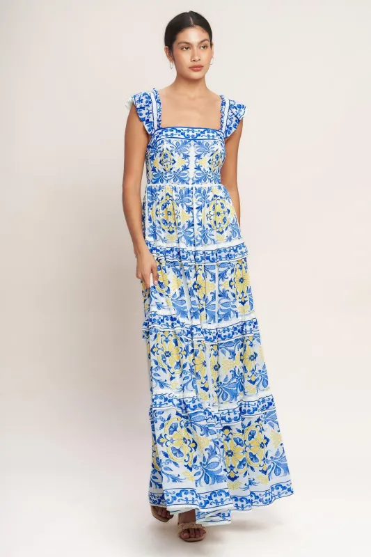 Salty Air Sweetheart Woven Maxi Dress made by Flying Tomato