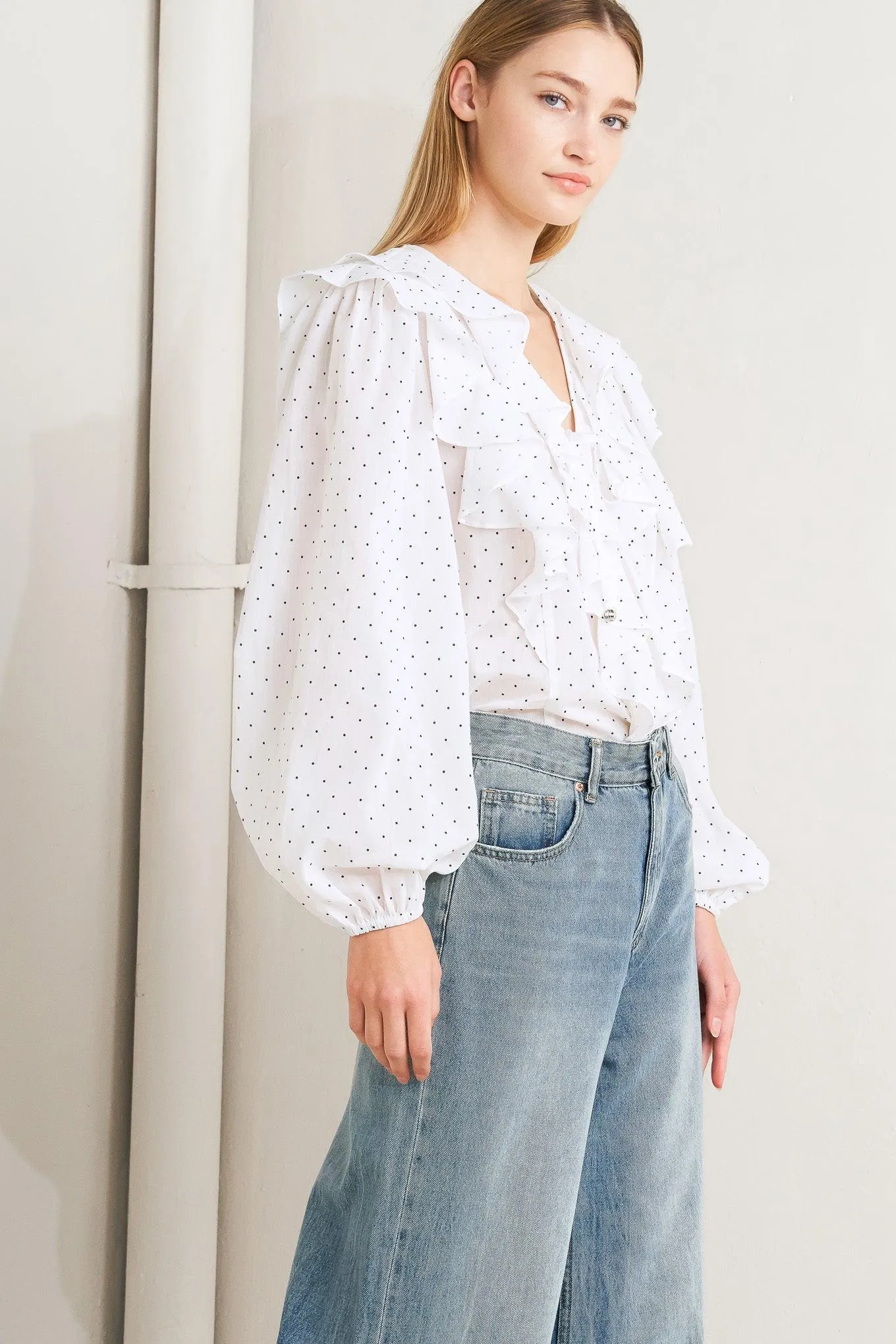 Made of Dreams Polka Dot Woven Top sold by Zulily product image thumbnail 5