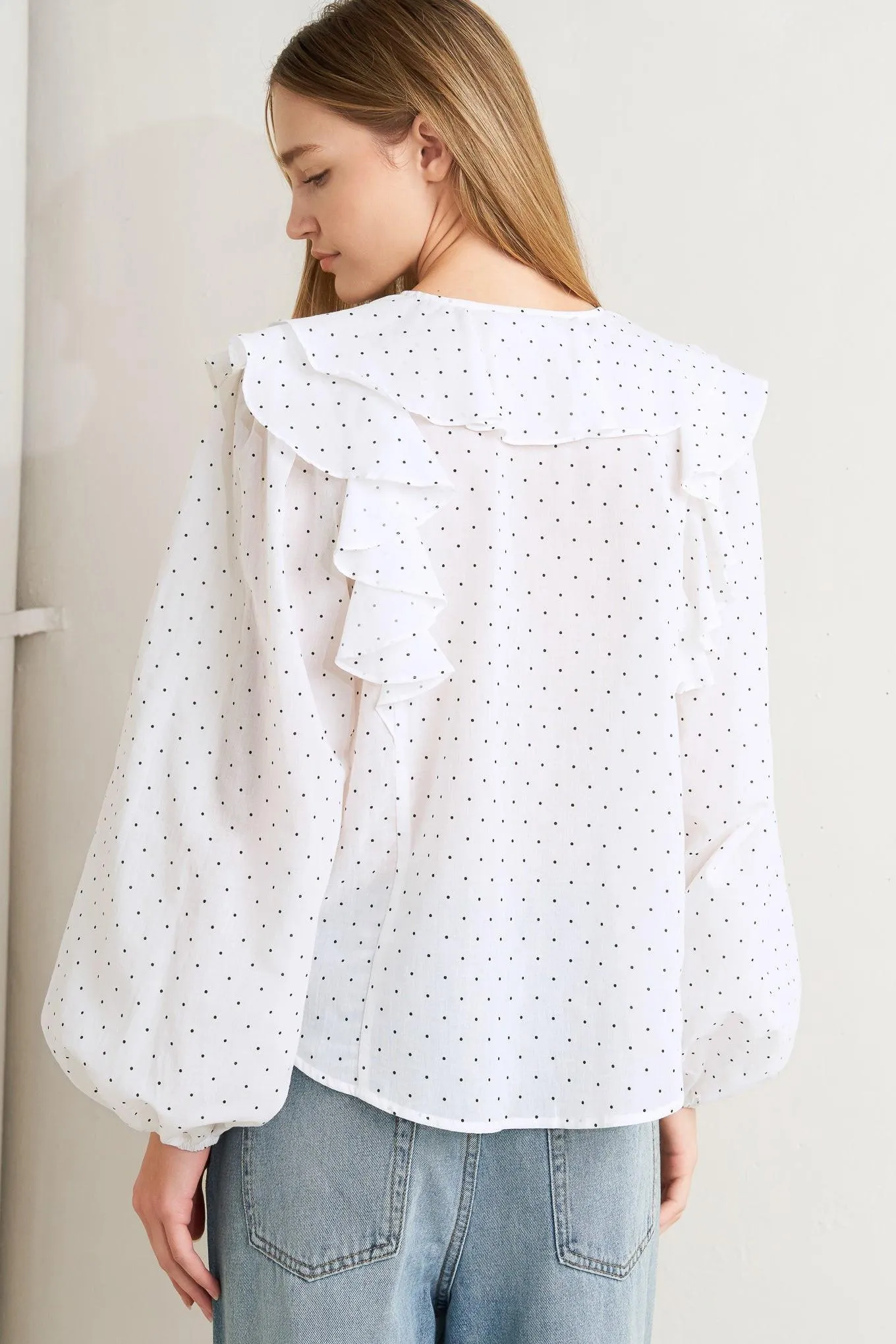 Made of Dreams Polka Dot Woven Top sold by Zulily product image thumbnail 2