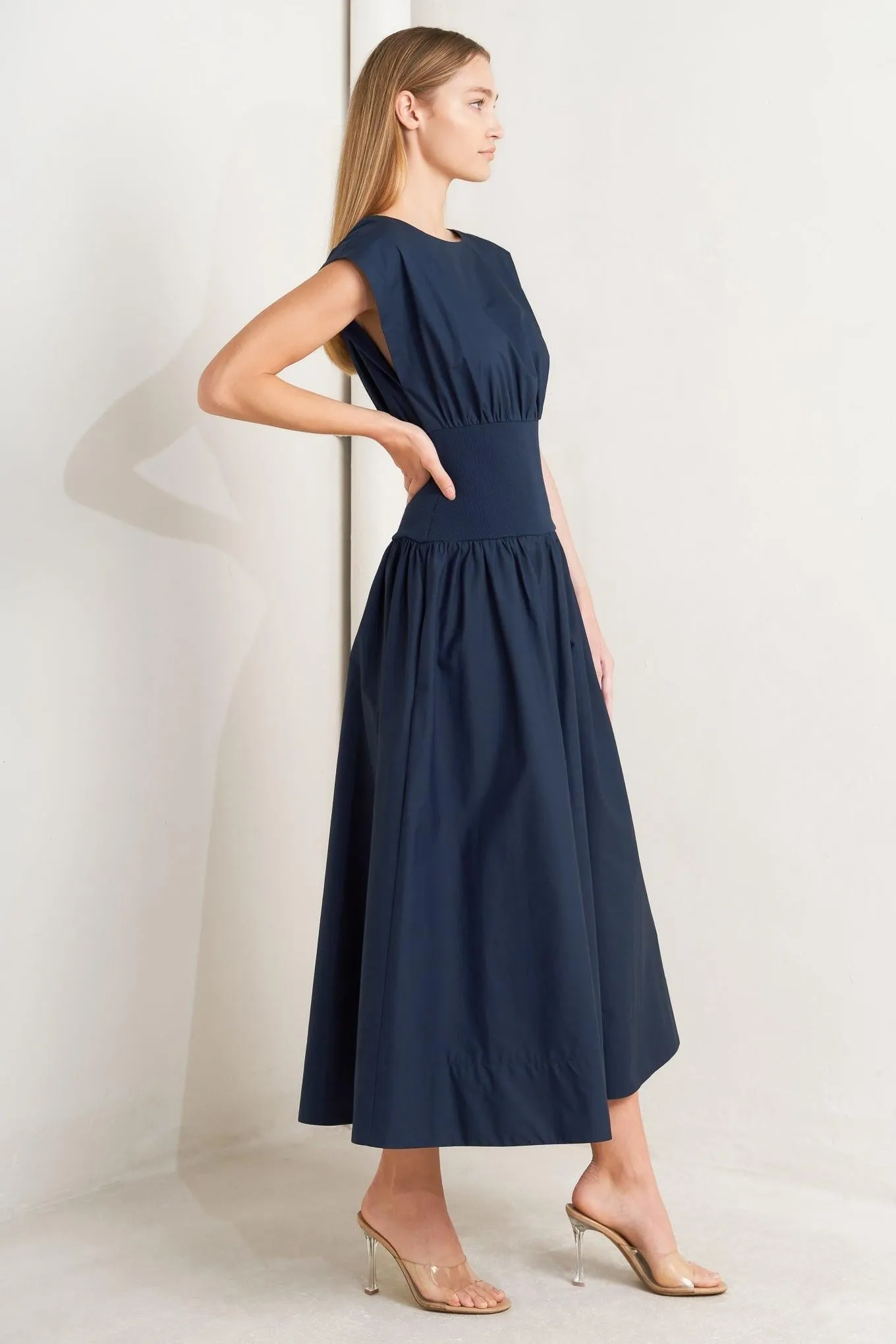 Dreamweaver Romantic Navy Woven Midi Dress sold by Zulily product image thumbnail 5