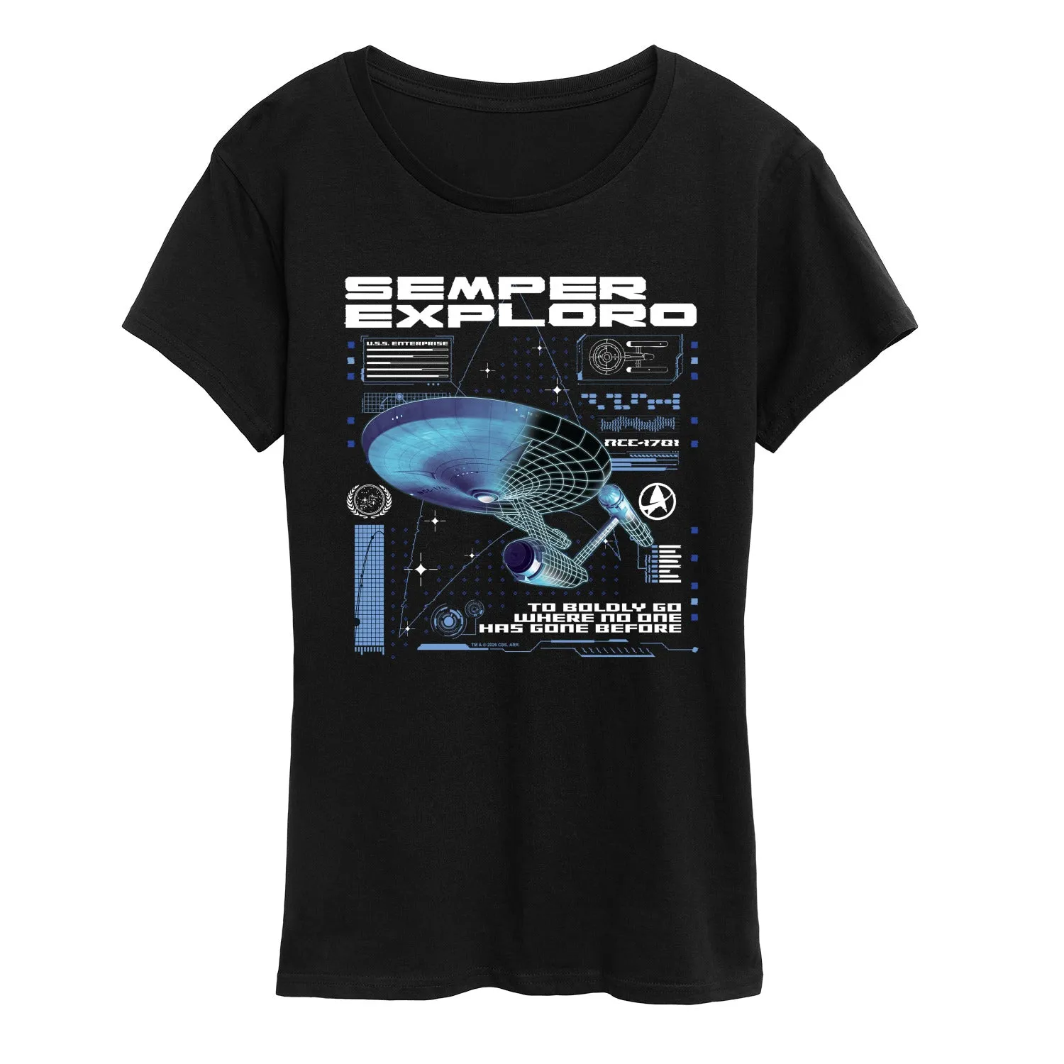 Star Trek - Enterprise Semper Exploro - Women's Short Sleeve Graphic T-Shirt sold by Zulily product image thumbnail 2