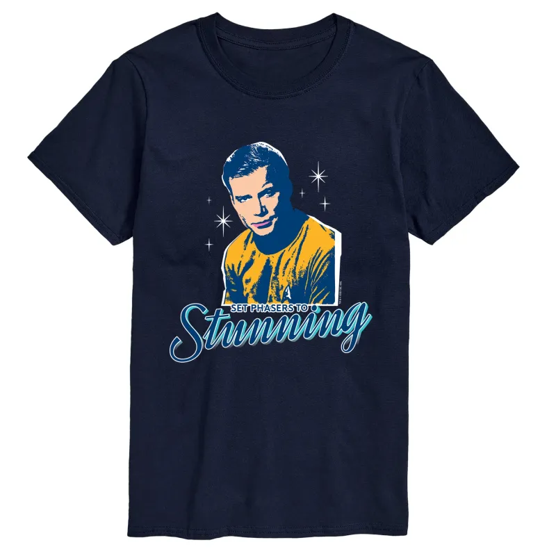 Star Trek - Set Phasers to Stunning - Men's Short Sleeve Graphic T-Shirt made by Zulily