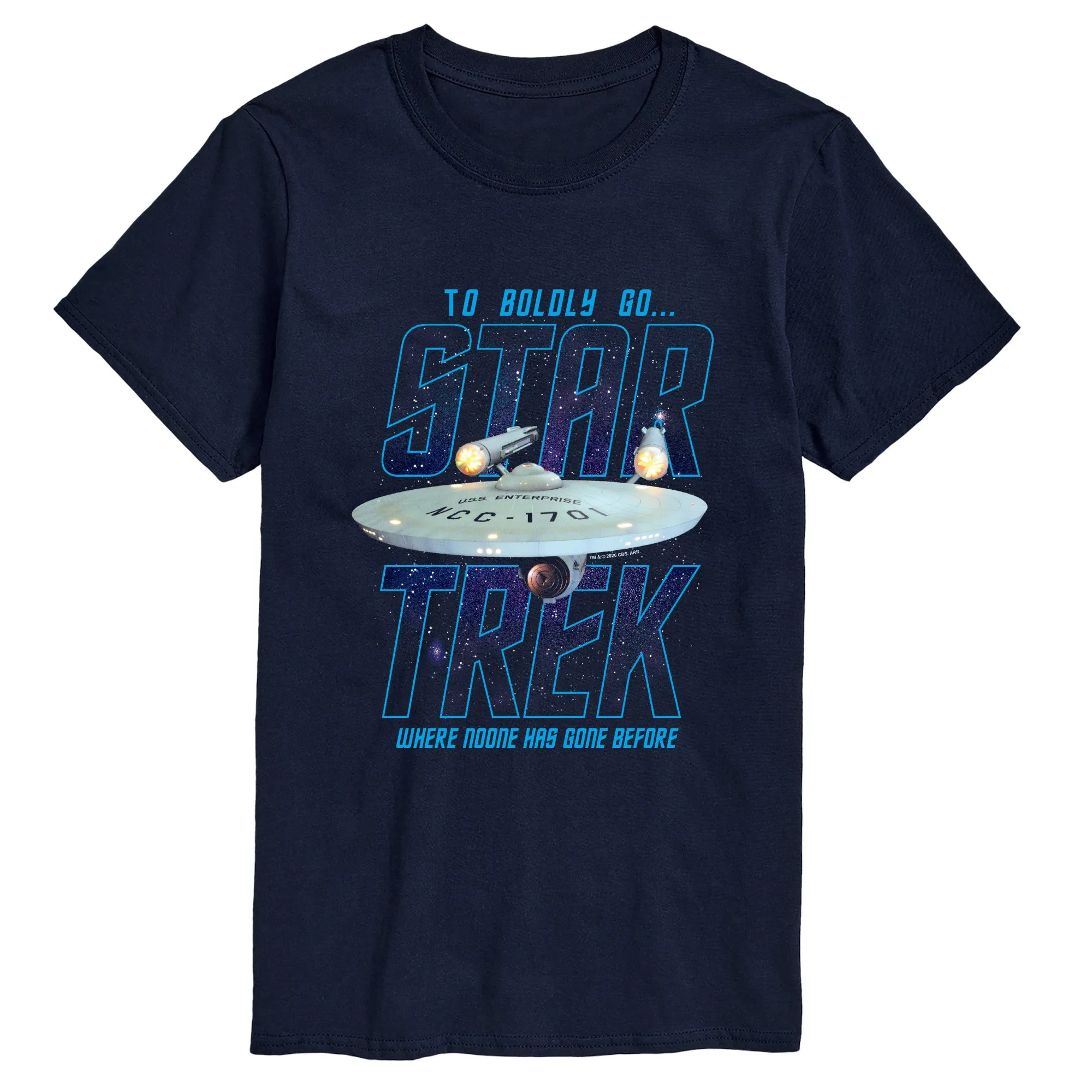 Star Trek - Boldly Go - Men's Short Sleeve Graphic T-Shirt sold by Zulily