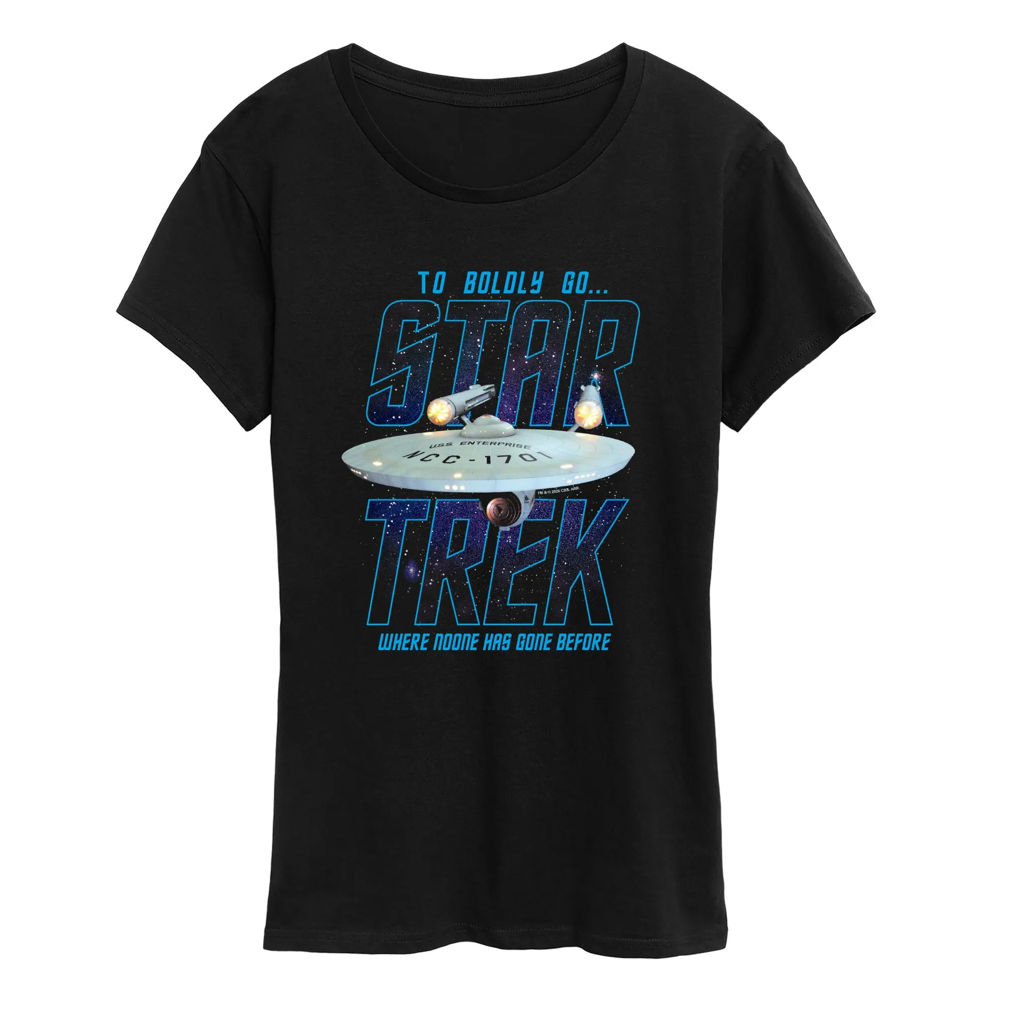 Star Trek - Boldly Go - Women's Short Sleeve Graphic T-Shirt sold by Zulily product image thumbnail 2