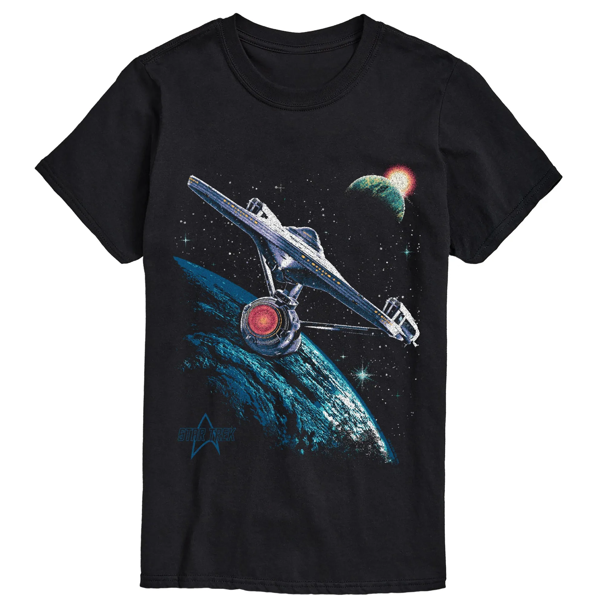 Star Trek - Enterprise In Space - Men's Short Sleeve Graphic T-Shirt sold by Zulily product image thumbnail 2