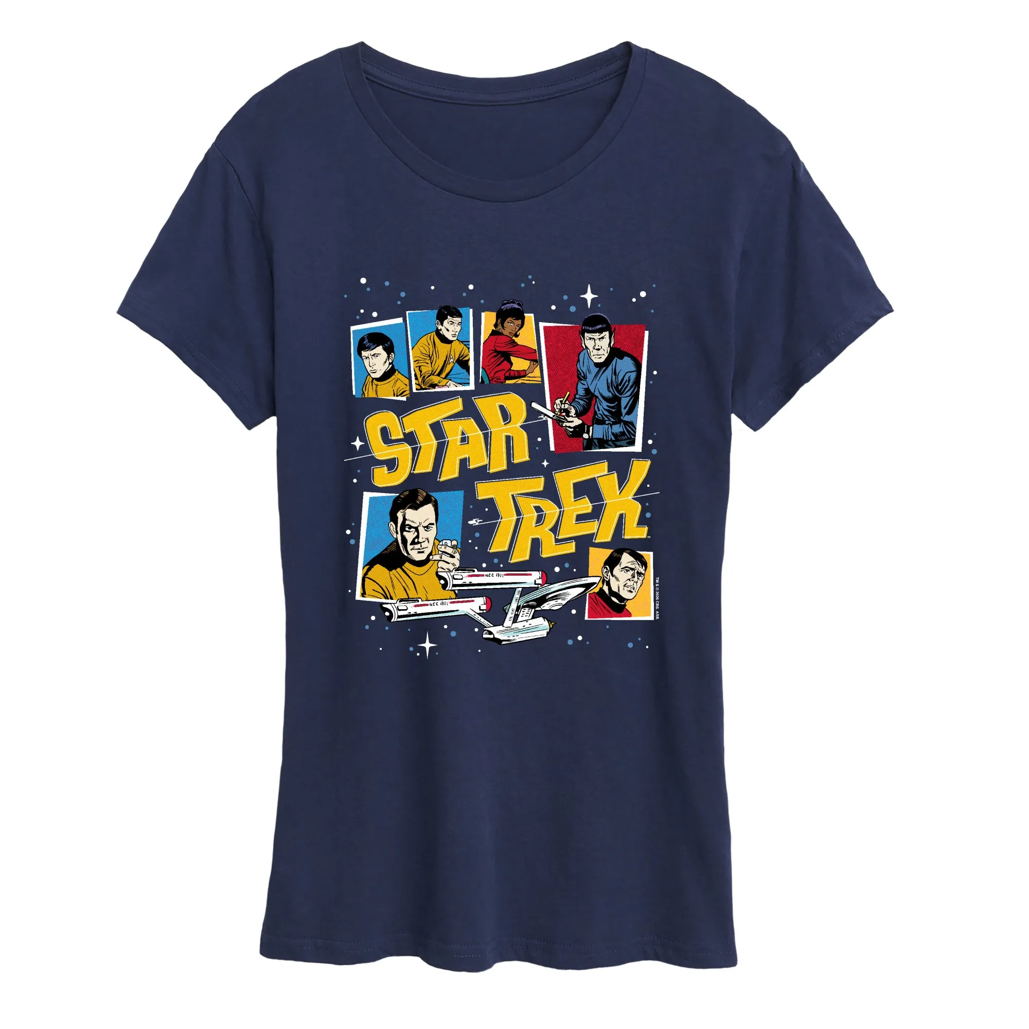Star Trek - Character Grid - Women's Short Sleeve Graphic T-Shirt sold by Zulily